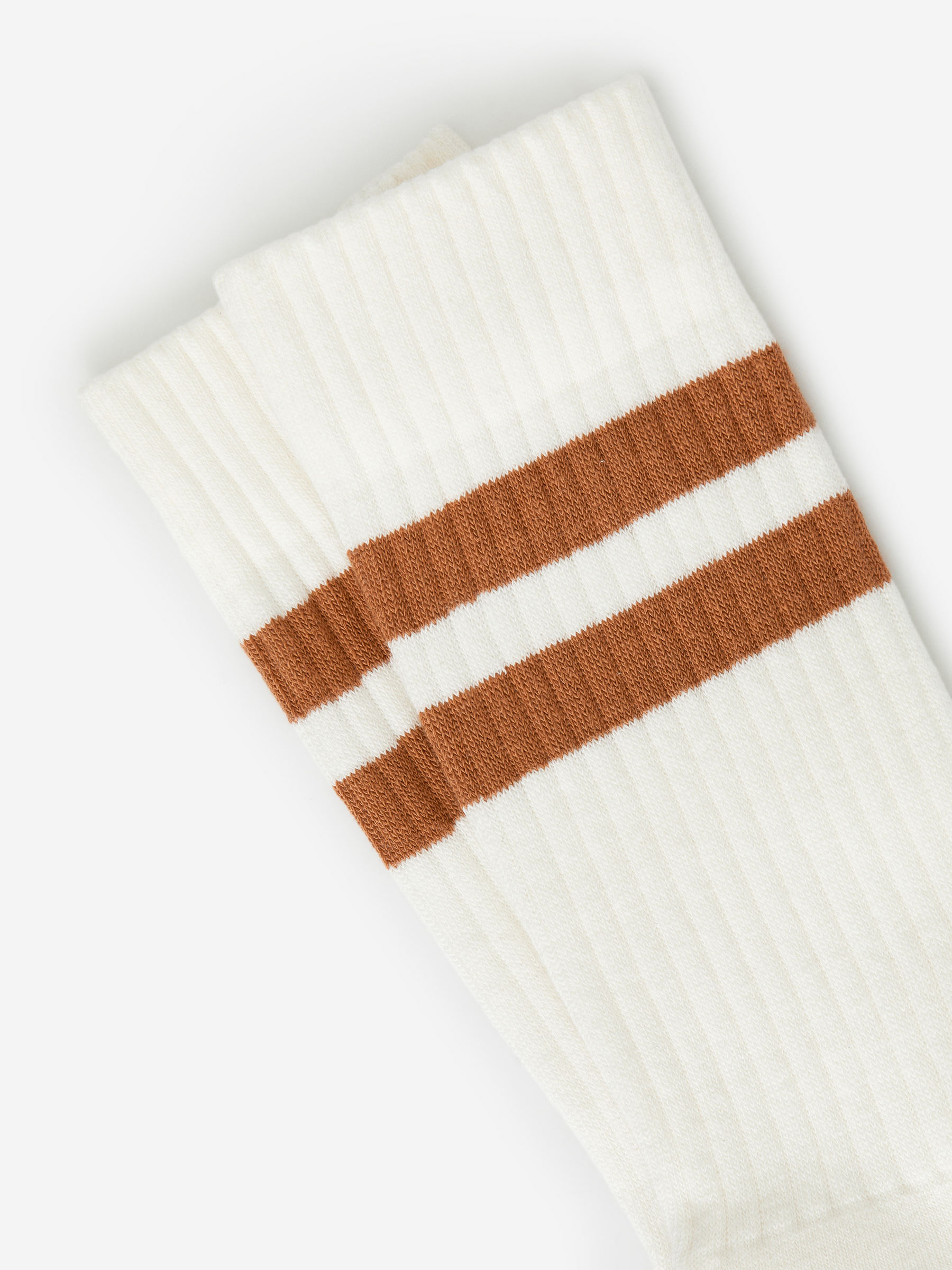 Sportliche Baumwollsocken - Cremeweiß/Terrakotta - Herren - StillMedia/DescriptiveDetail - 2