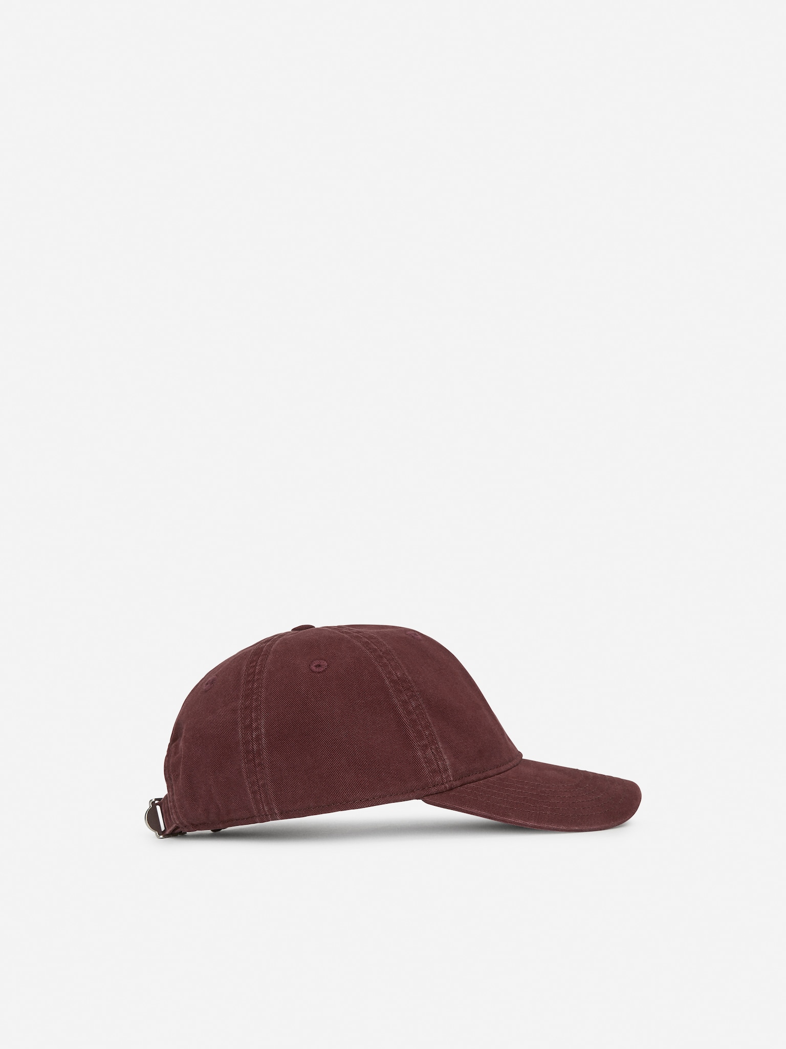Casquette en coton lavé - Bordeaux/Taupe/gris
