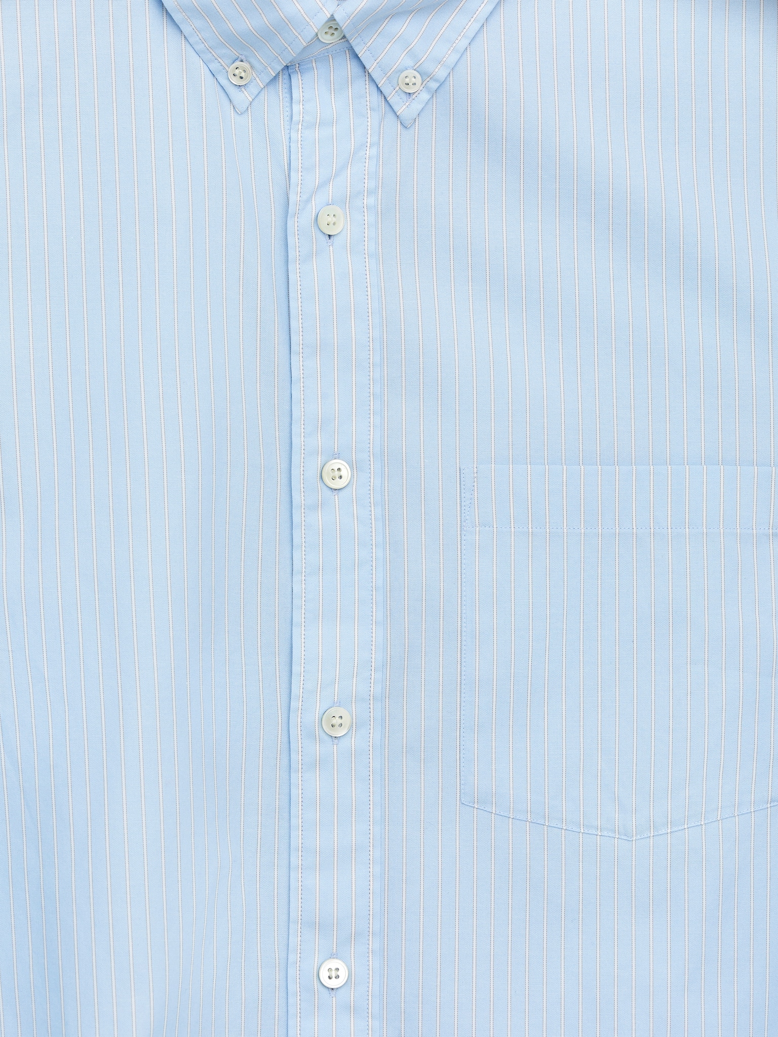 Lockeres Button-down-Hemd - Hellblau/Streifen/Blau/Streifen - 2