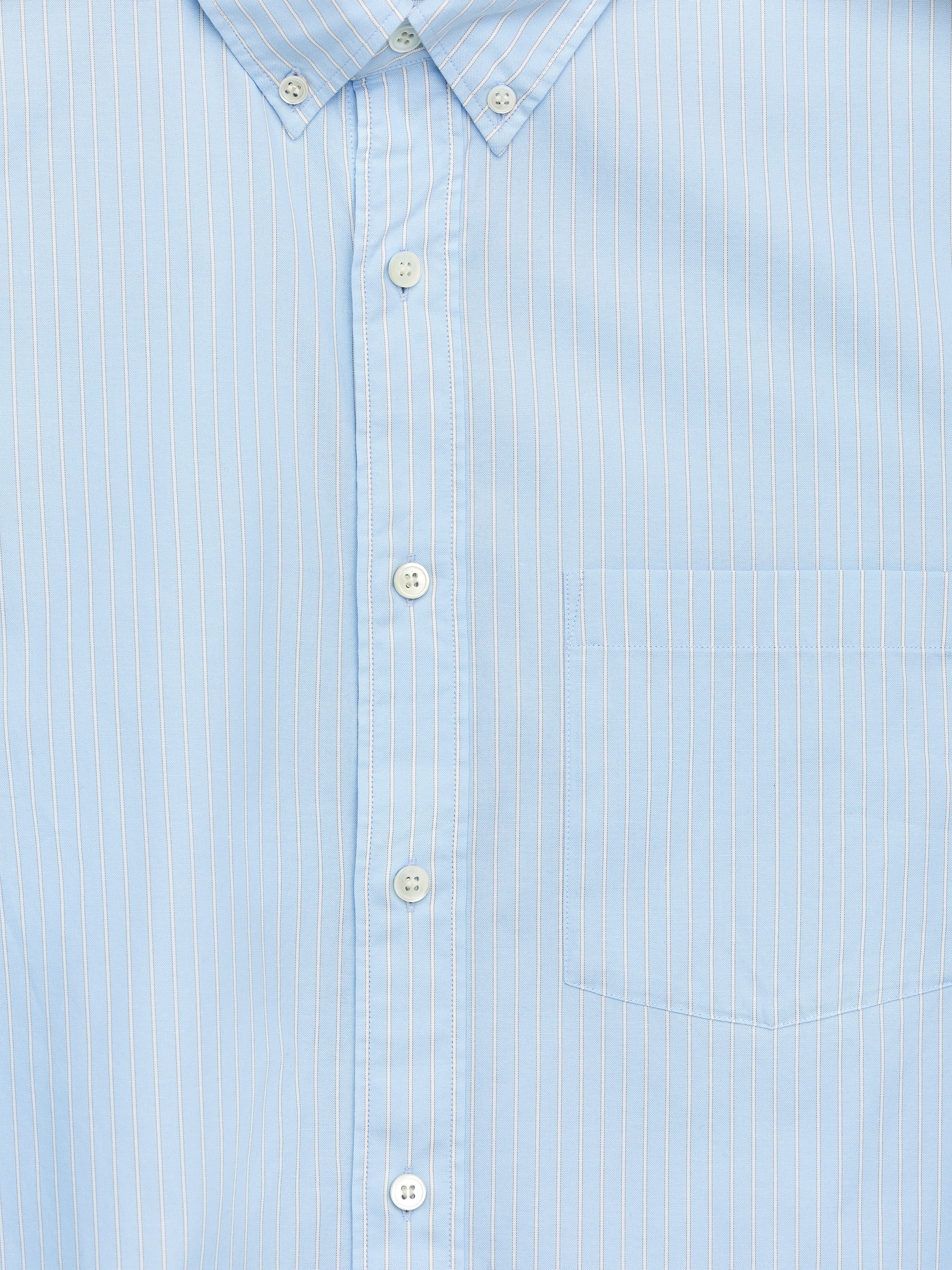 Se større billede: Afslappet skjorte med buttondown - Lyseblå/stribet - HERRE | H&M DK 2