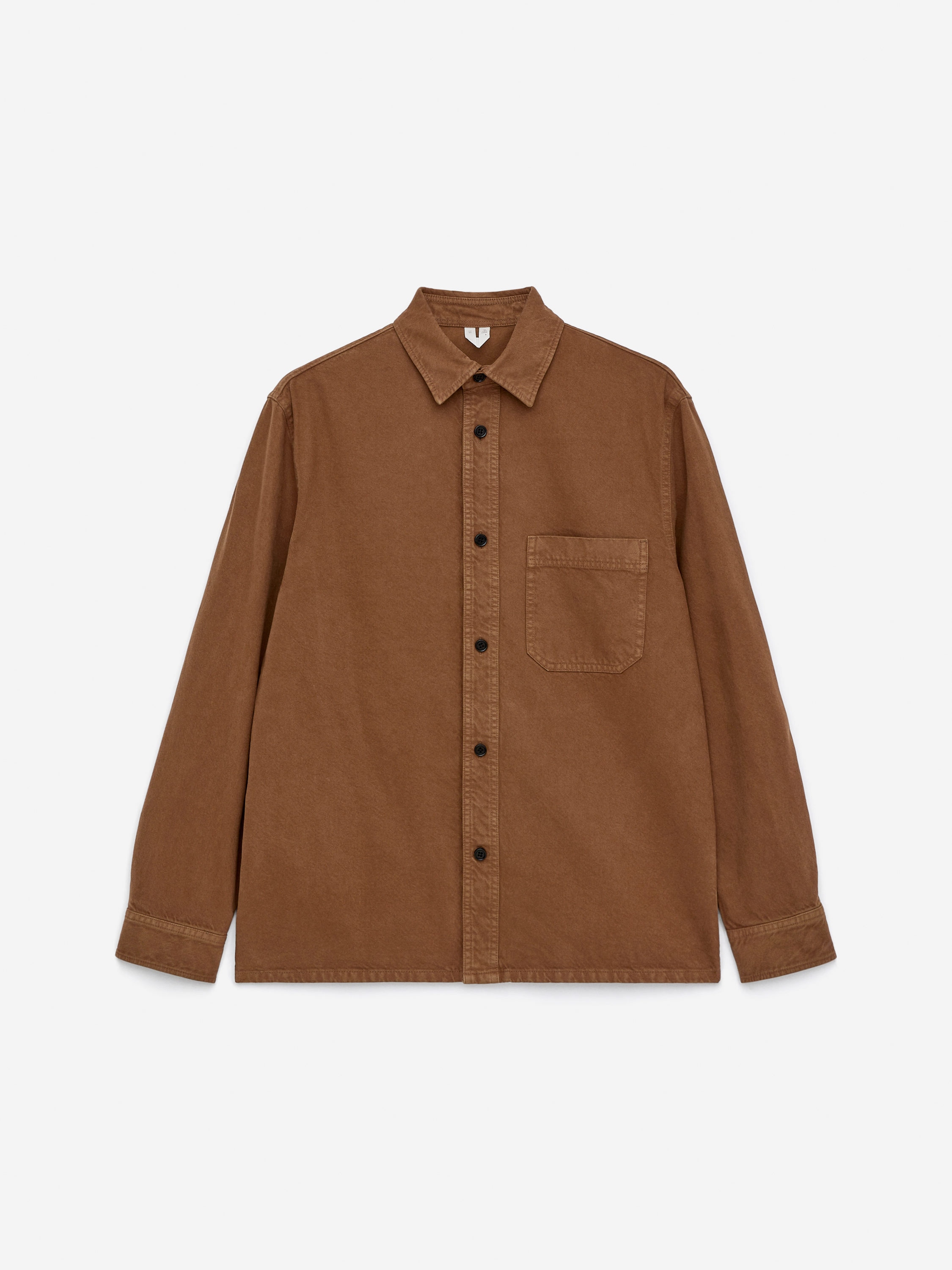 Cotton Overshirt - Brown - Regular fit - Men - StillMedia/DescriptiveStillLife - 1