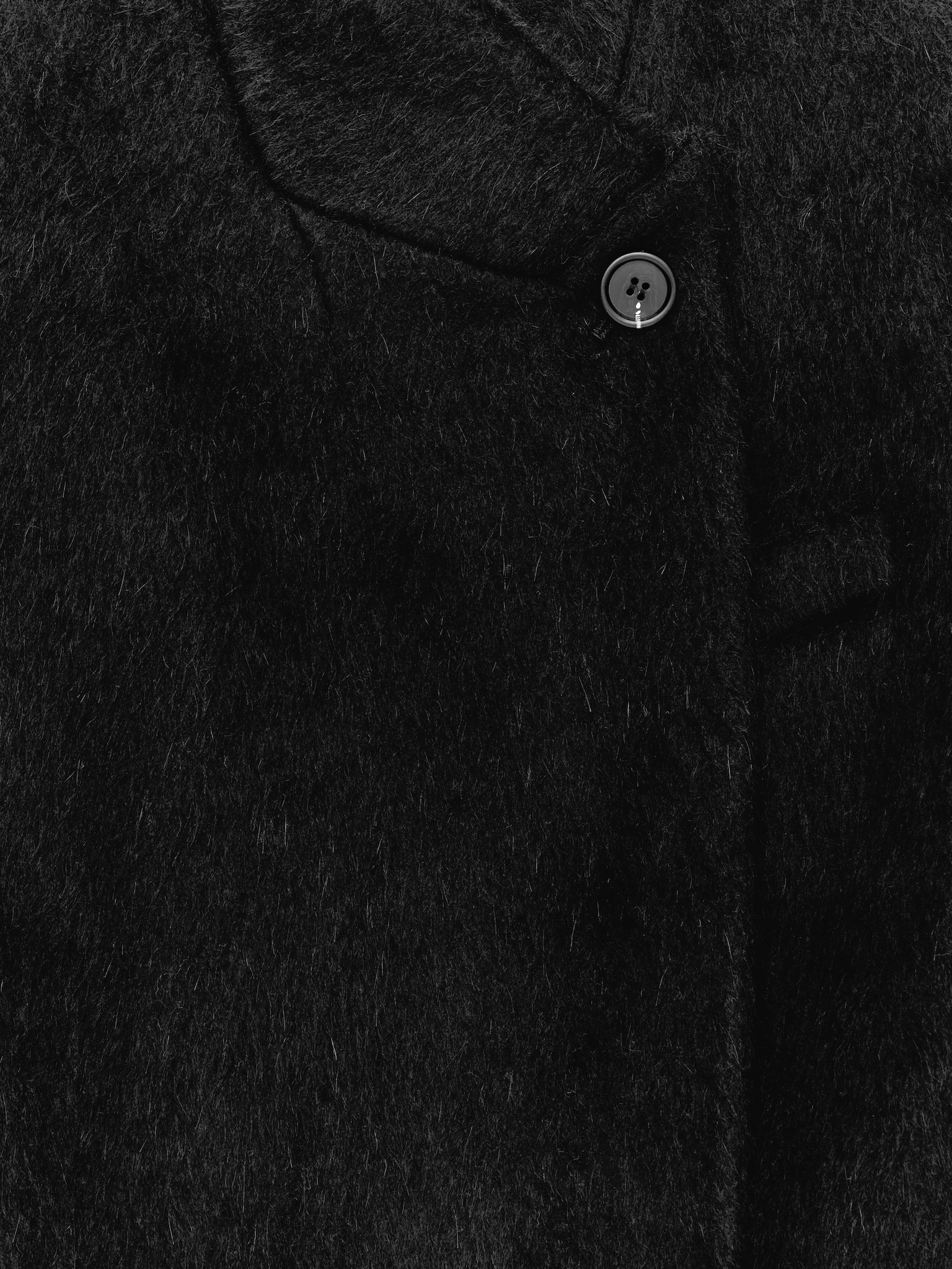 Wool-Alpaca Blend Jacket - Black - 3