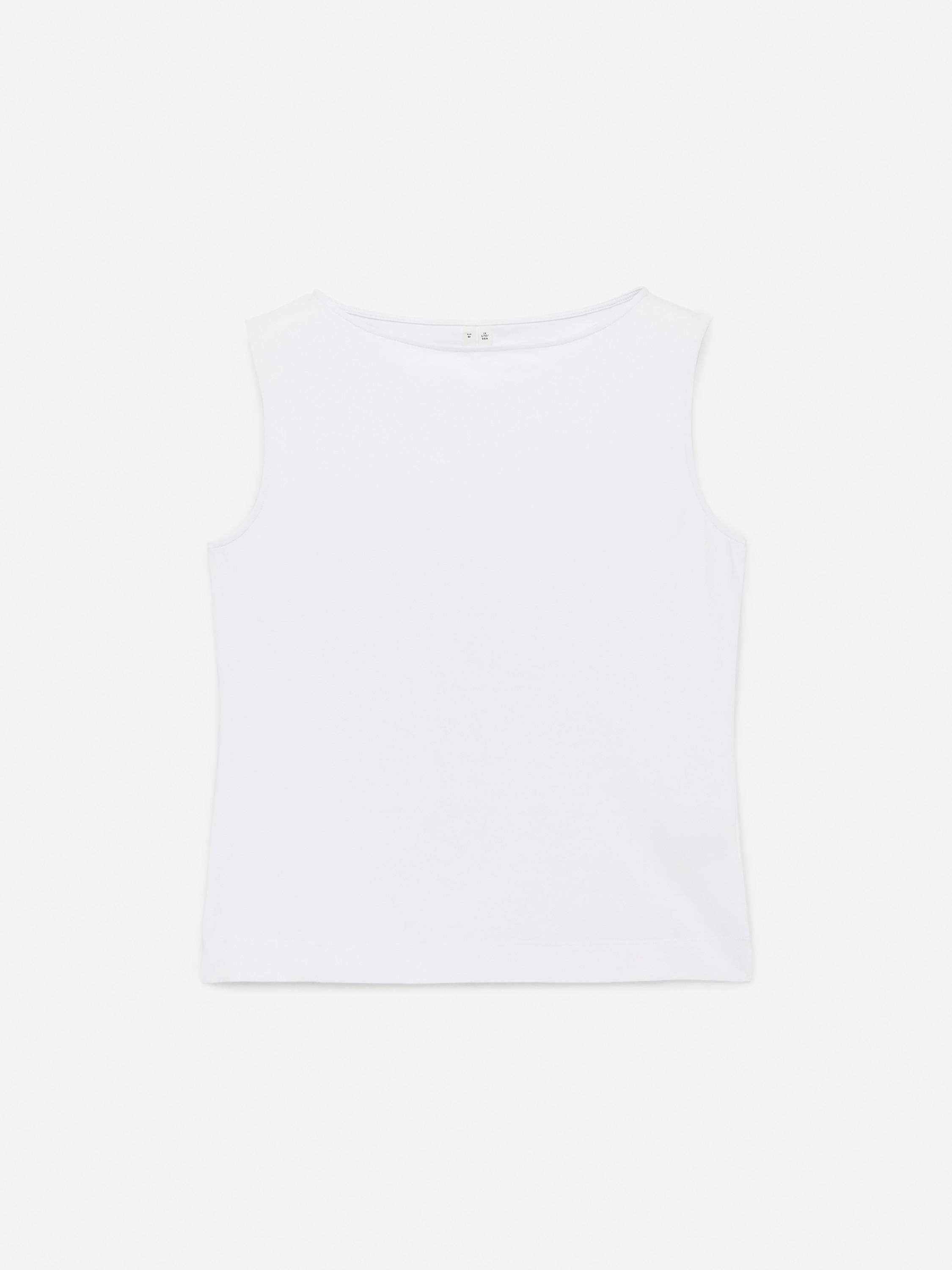 Boat Neck Tank Top – White – Women – ARKET GB
