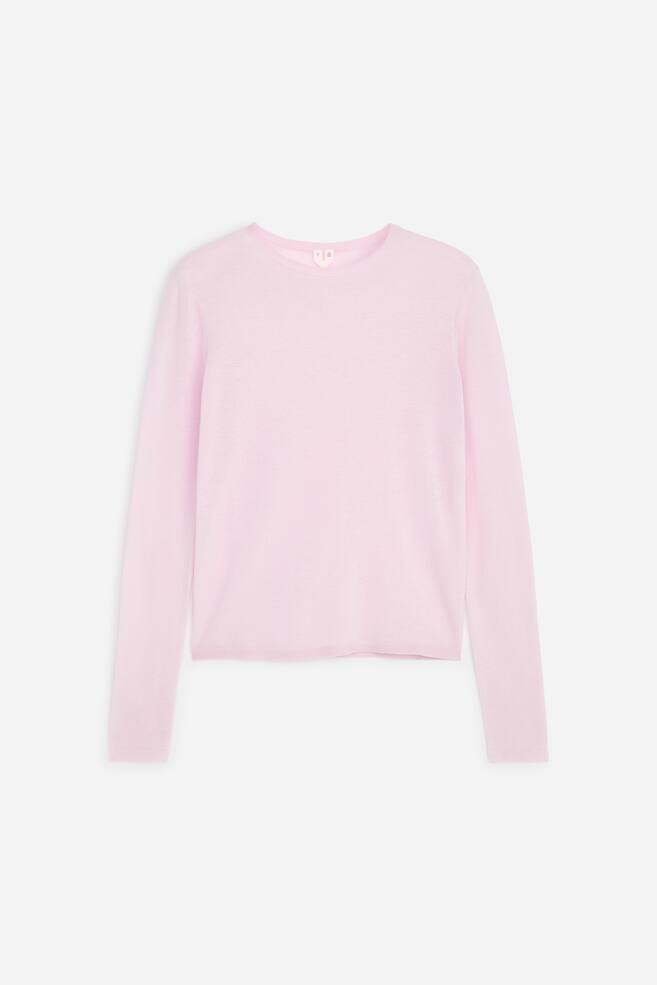 Trui van pure kasjmier - Roze/Roze/grijs/Donkerblauw/grijs - 1
