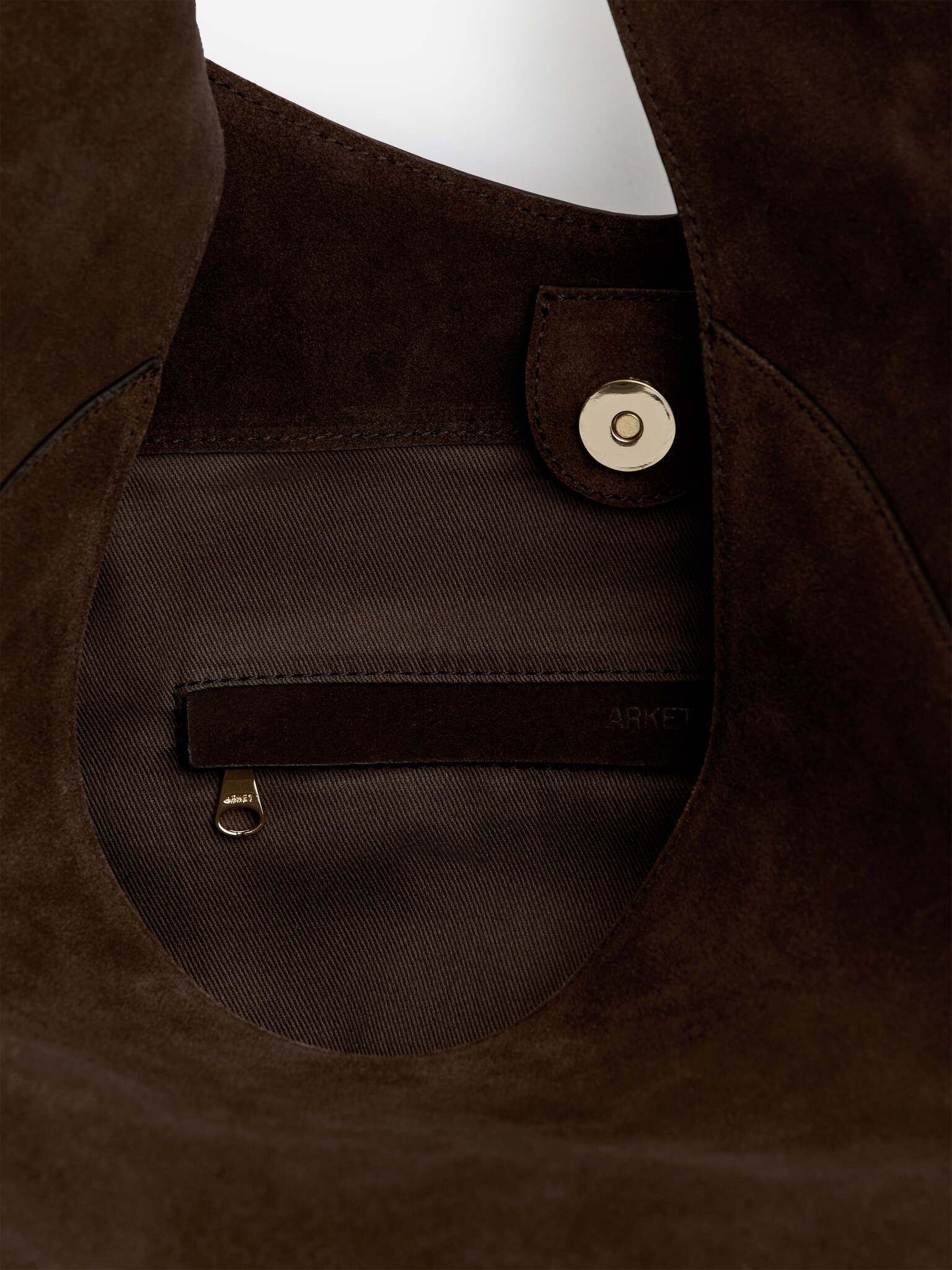 Suede Tote Bag - Marron - 4