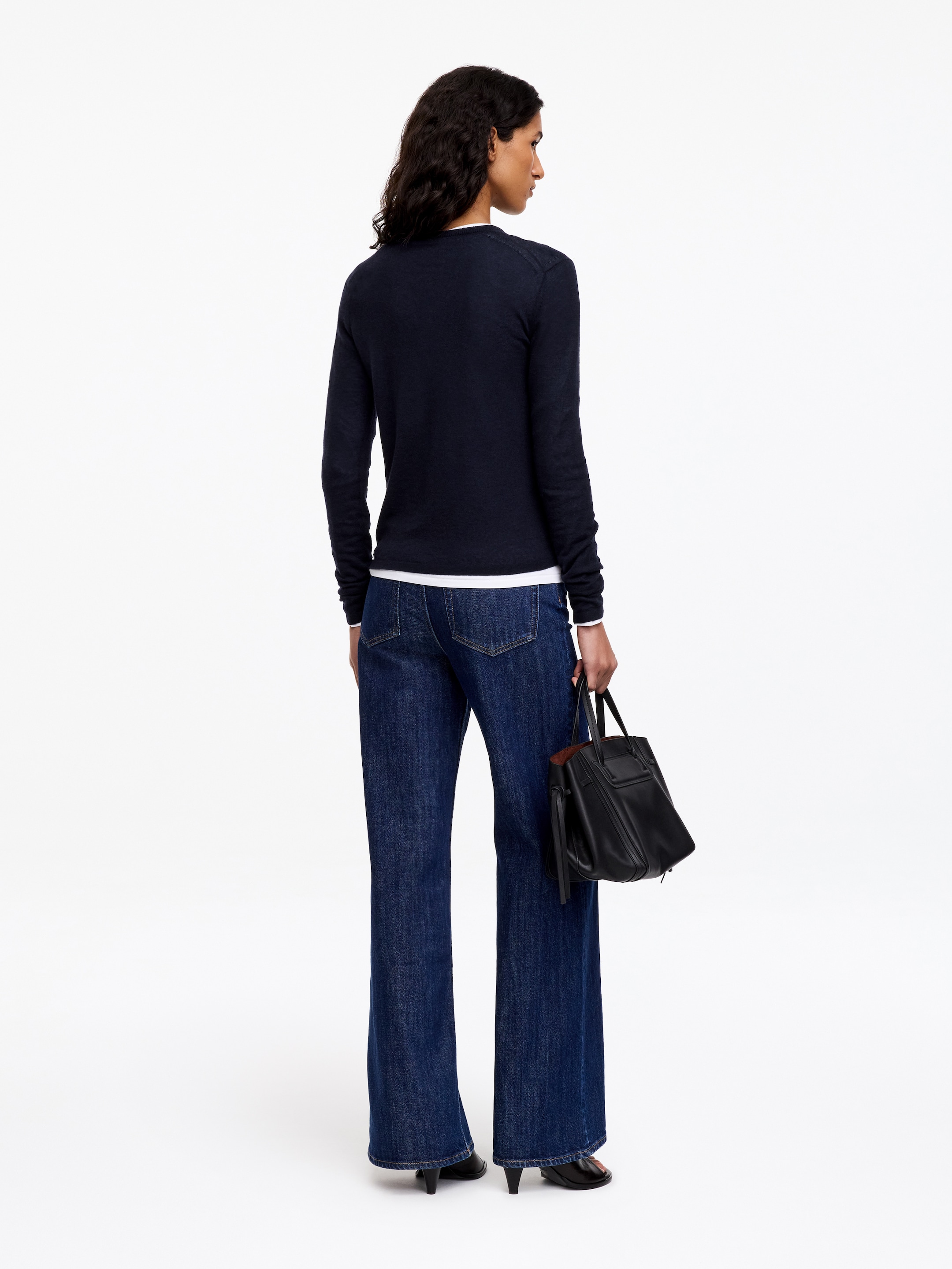 Suéter de cachemir puro - Azul oscuro - Corte estándar - women - StillMedia/Lookbook - 5