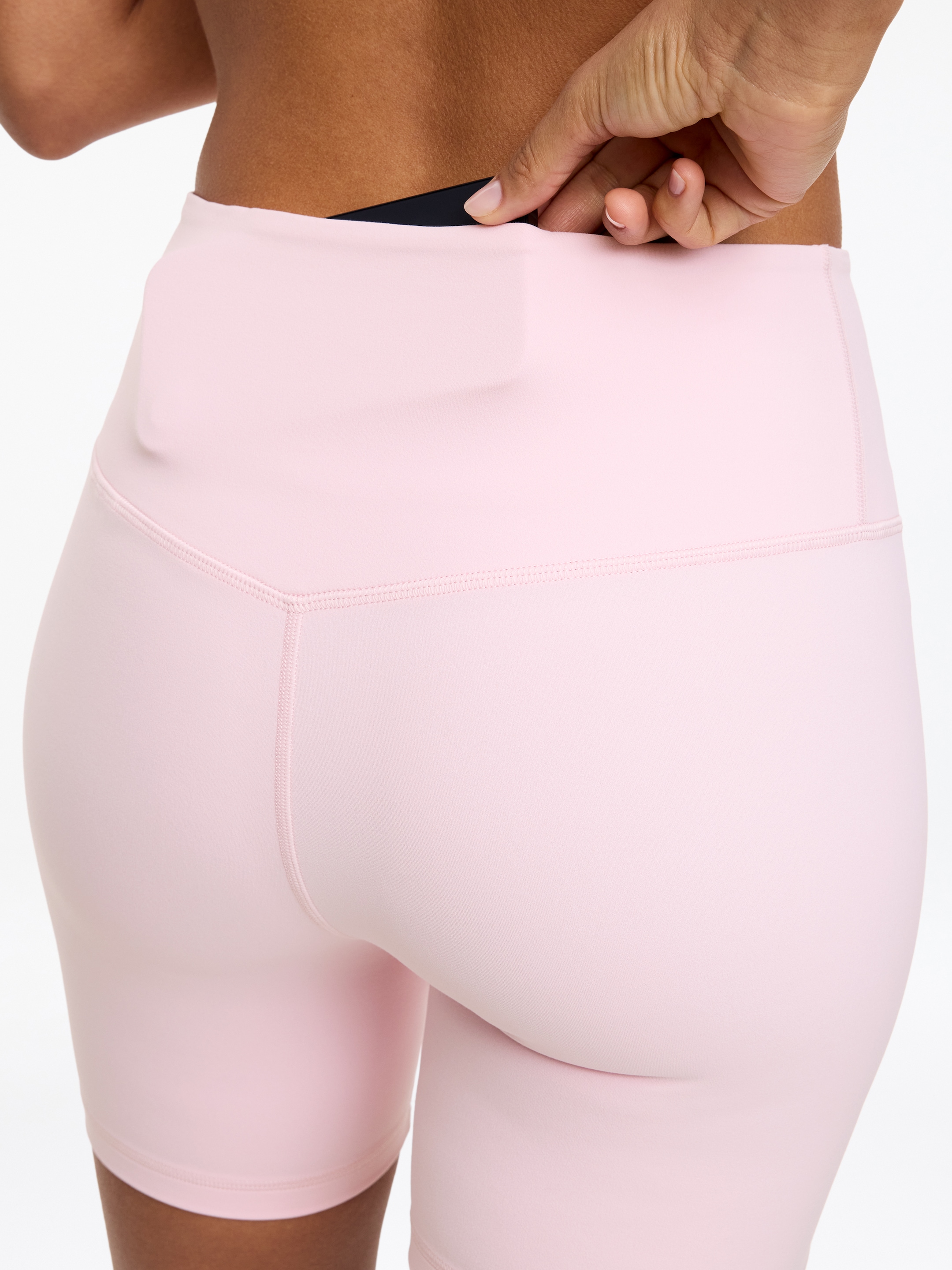 Biker shorts suaves y elásticos - Rosa - Corte ajustado - Women - StillMedia/Lookbook - 5