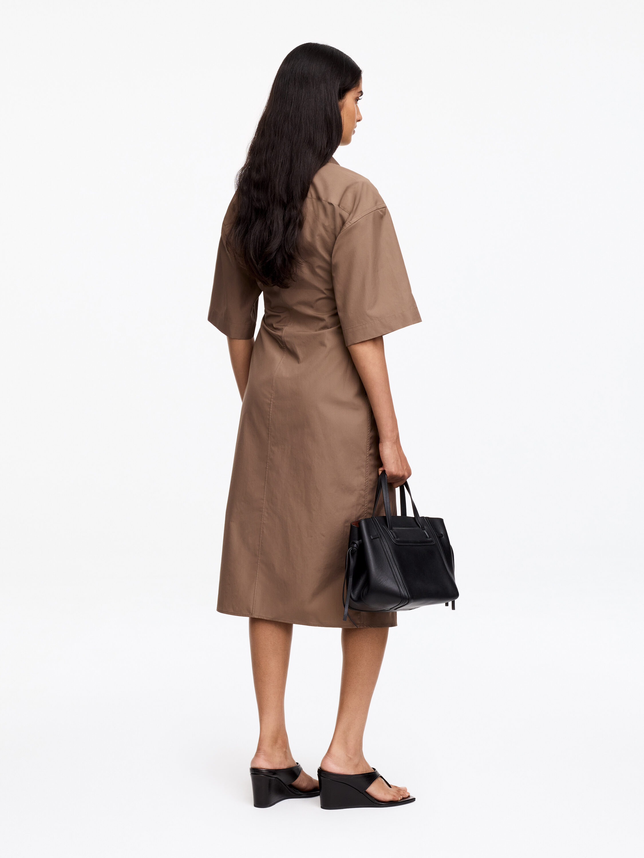 arket leather dress ASTR the Label | Lezith Faux Leather Maxi Dress in Black