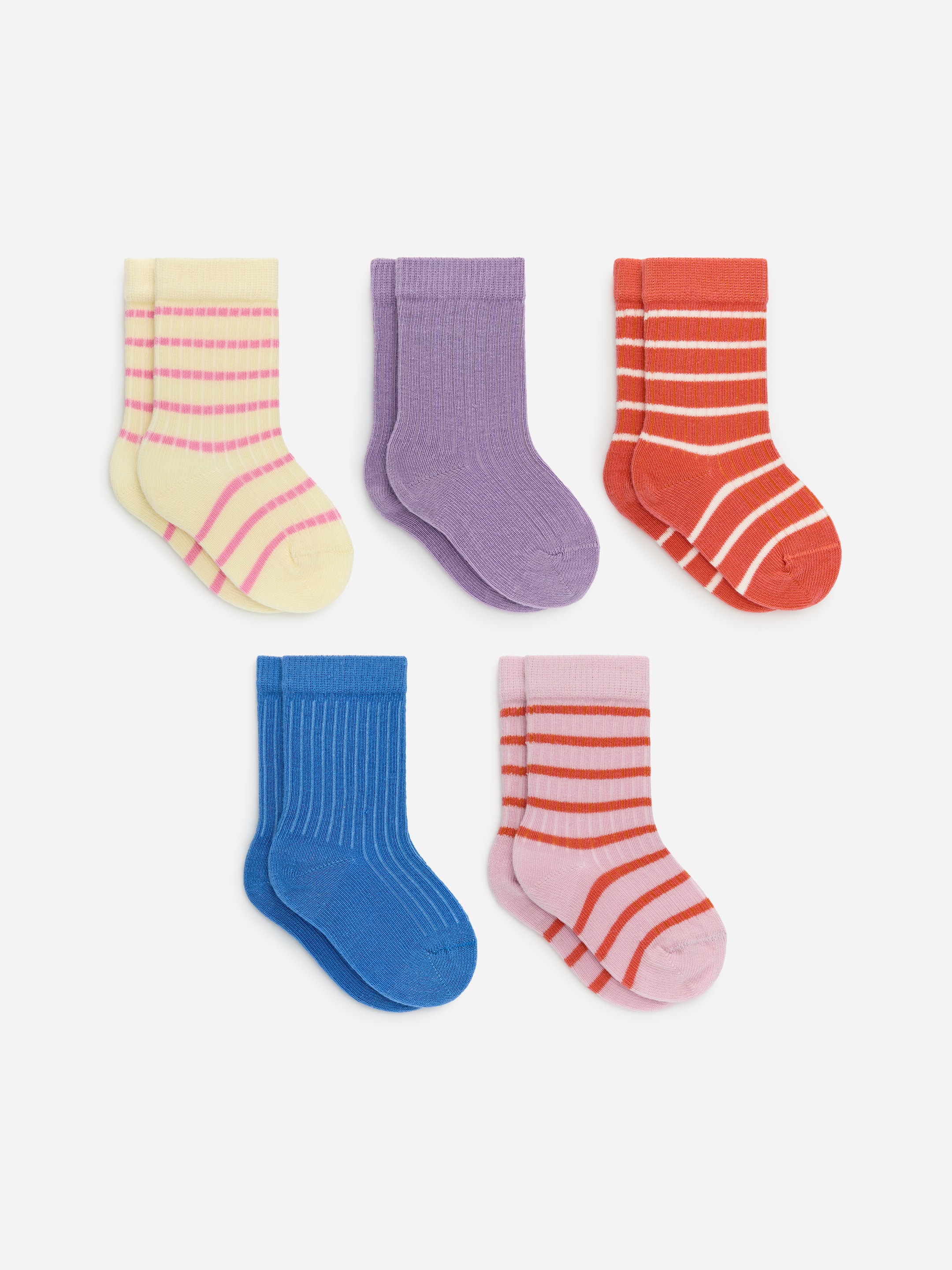 5 Paar Rippstricksocken für Babys-#DE7268-18418