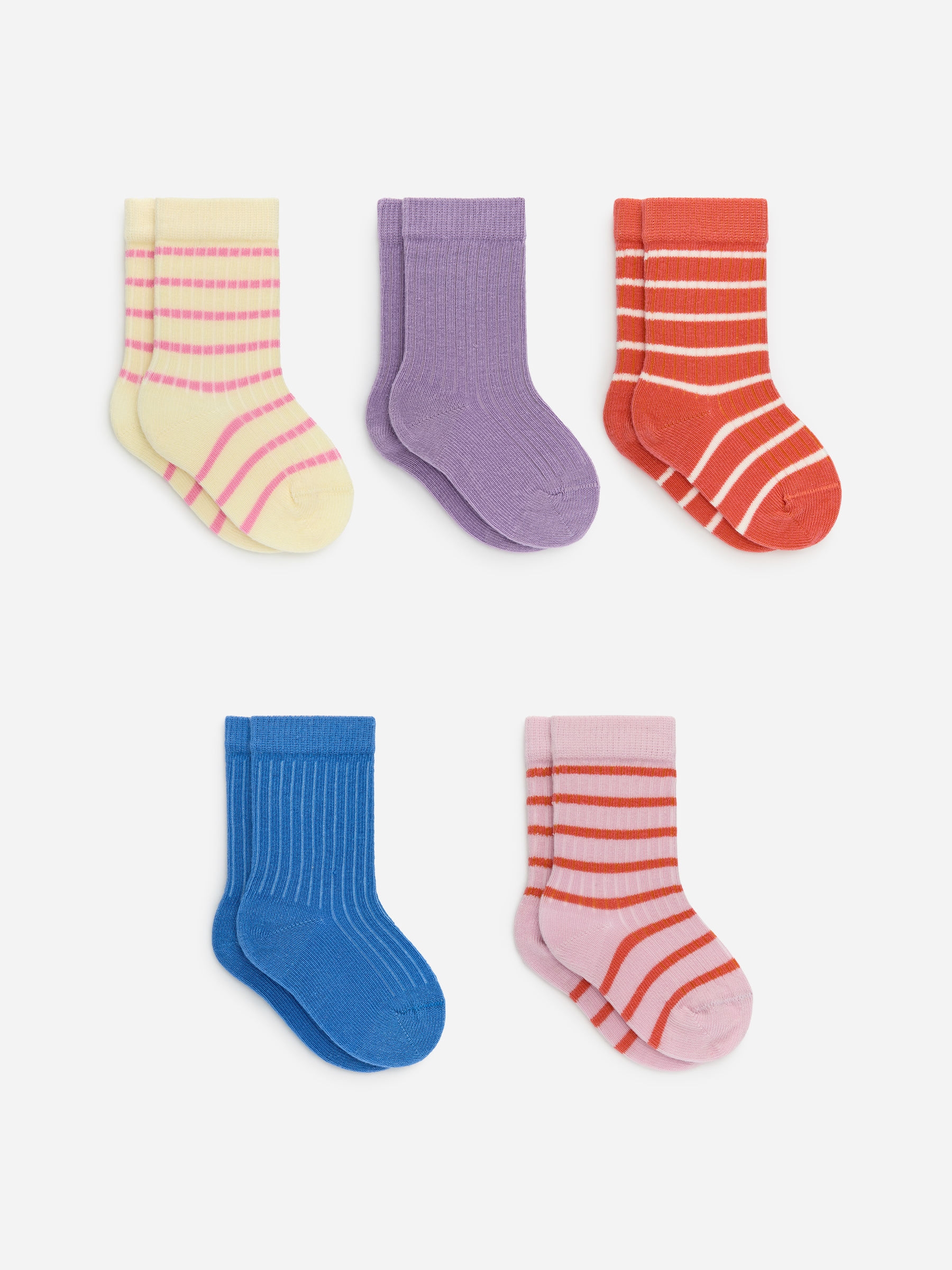 5 Paar Rippstricksocken für Babys-#DE7268-18418