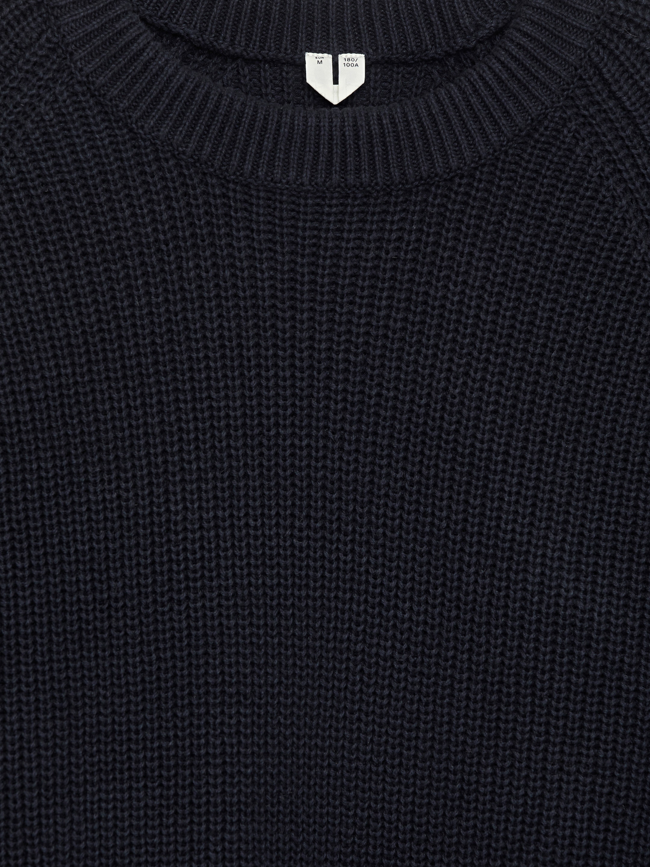 Tröja i linne och bomull - Mörkblå - Regular fit - Men - StillMedia/DescriptiveDetail - 7