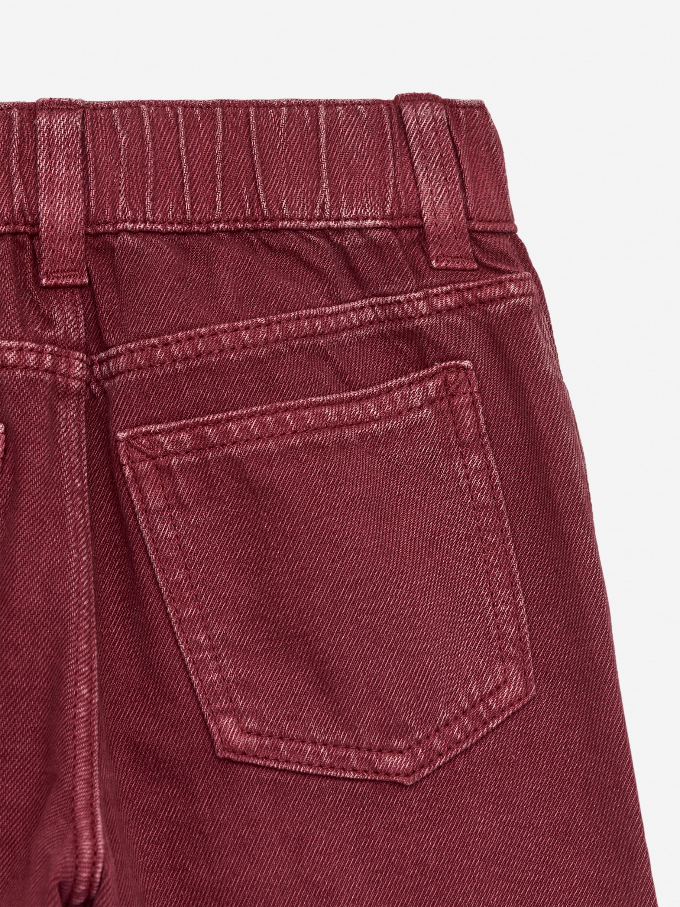 Wide Denim Trousers – Dark Red – Children – ARKET WW