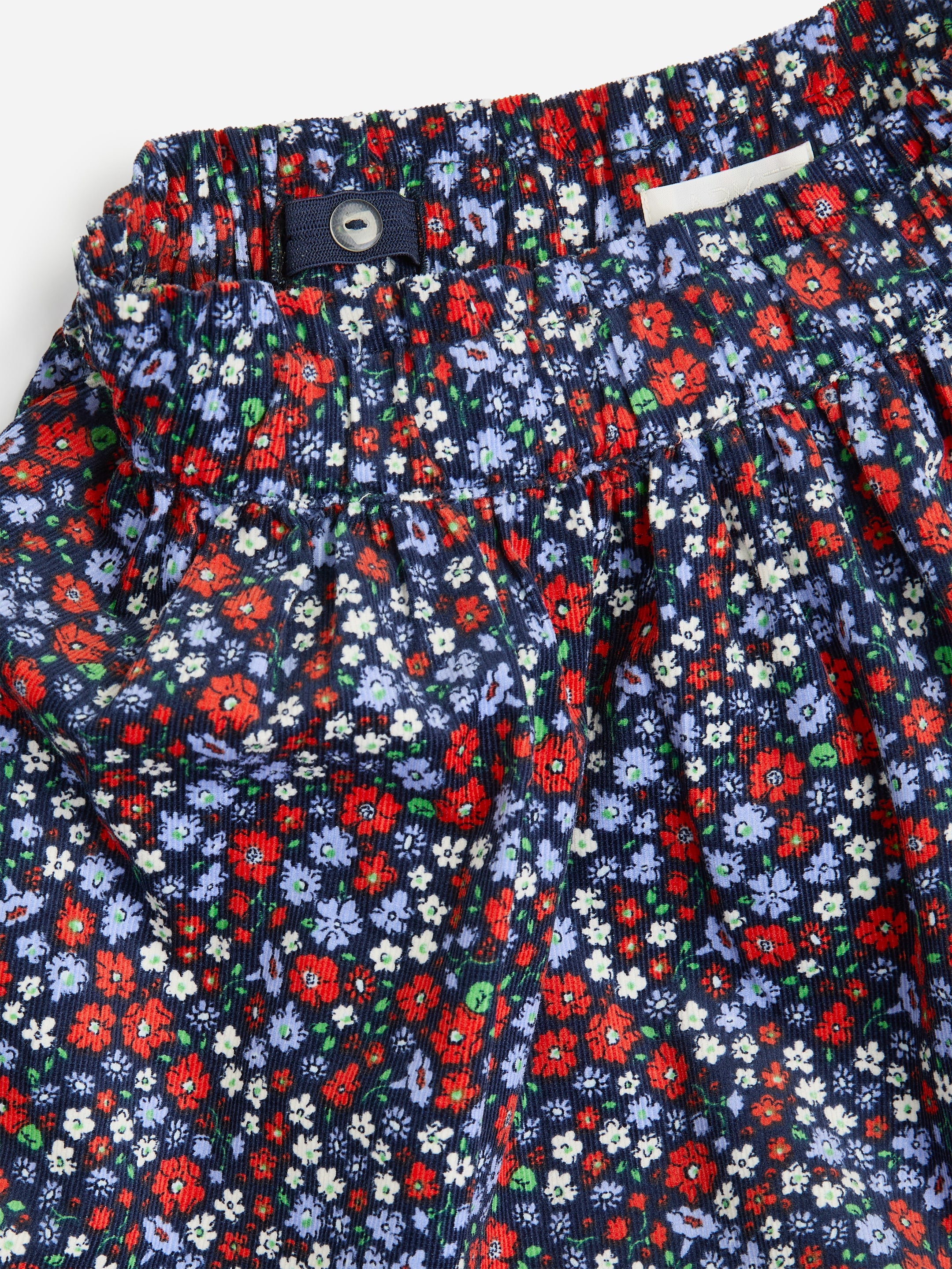 Corduroy Skirt - Dark Blue/Floral - Regular fit - children - StillMedia/DescriptiveDetail - 2