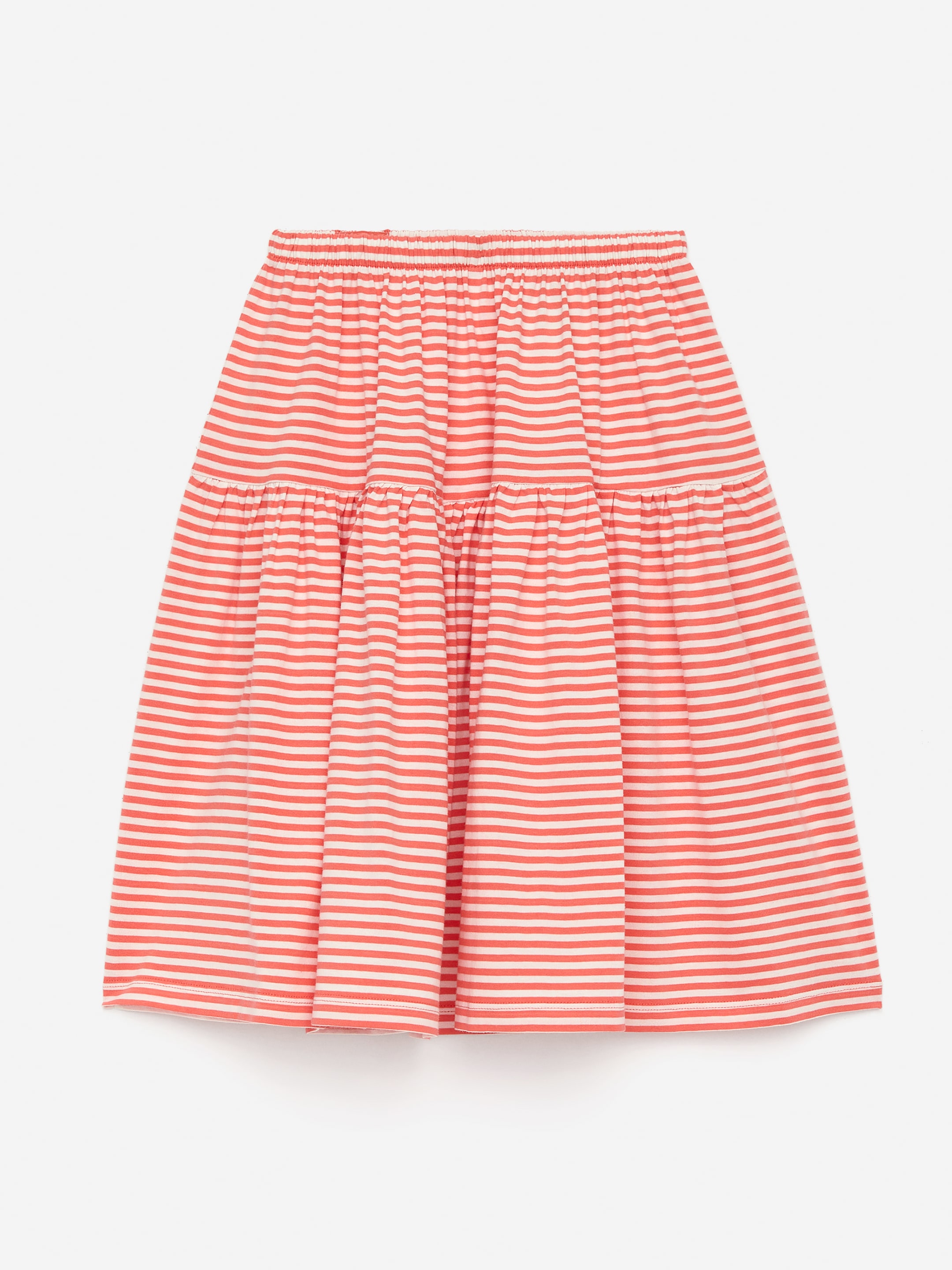 Ver imagen más grande: Falda de algodón - Melocotón/blanco - NIÑOS | H&M ES 1