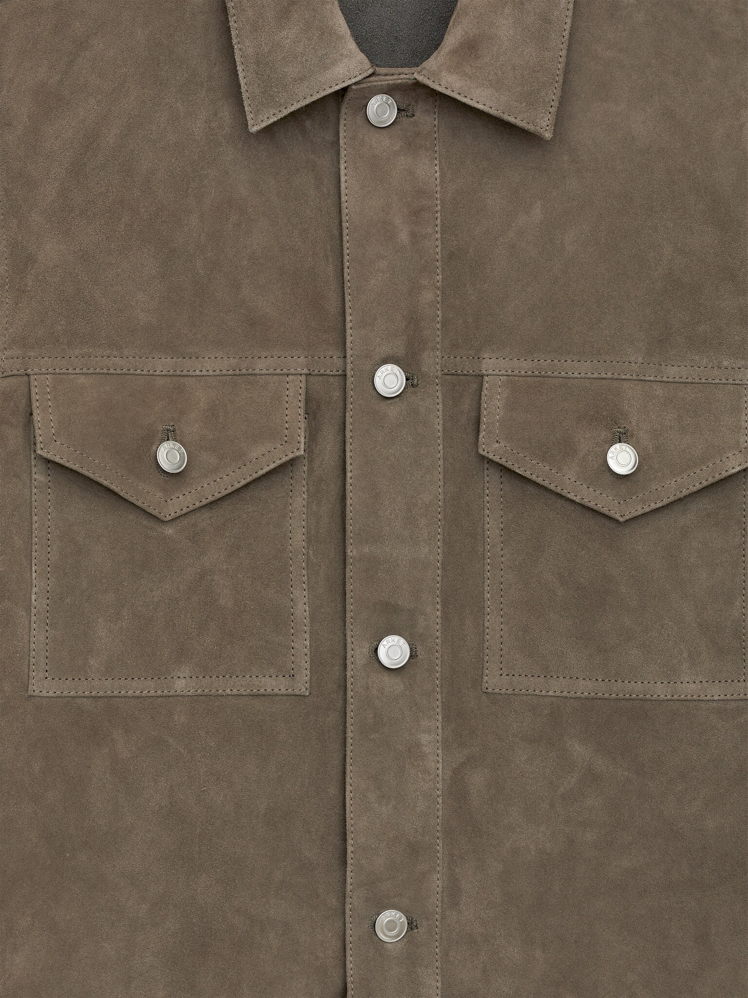 Veste en daim - Sauge - 6