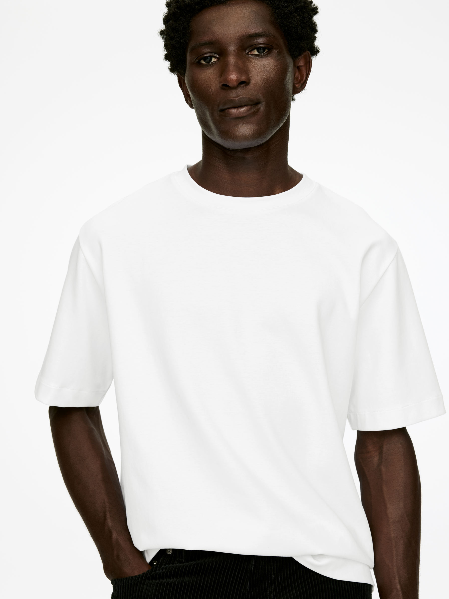 Interlock T-shirt - White - Loose fit - Men - StillMedia/Lookbook - 39