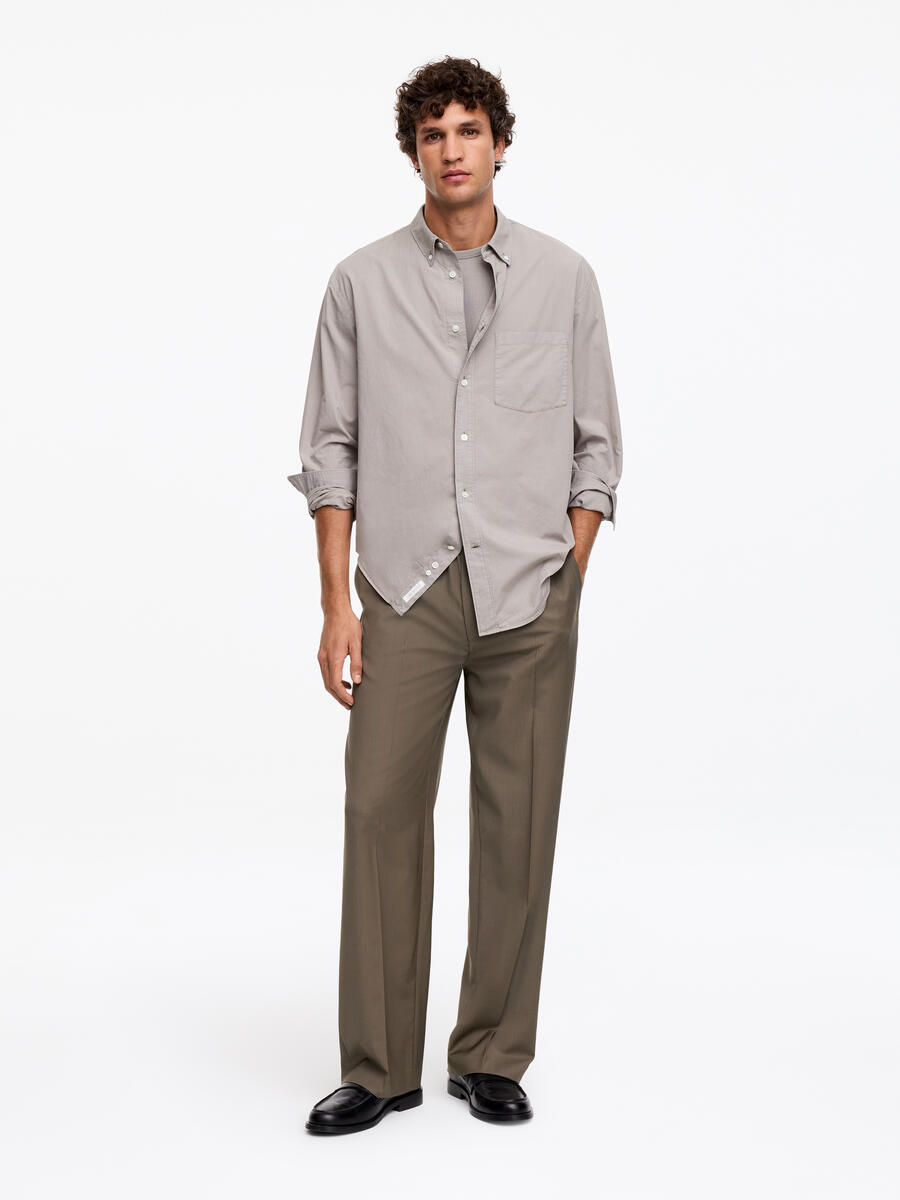 ARKET Men's  Wide Pull-On Trousers Beige,  size 44