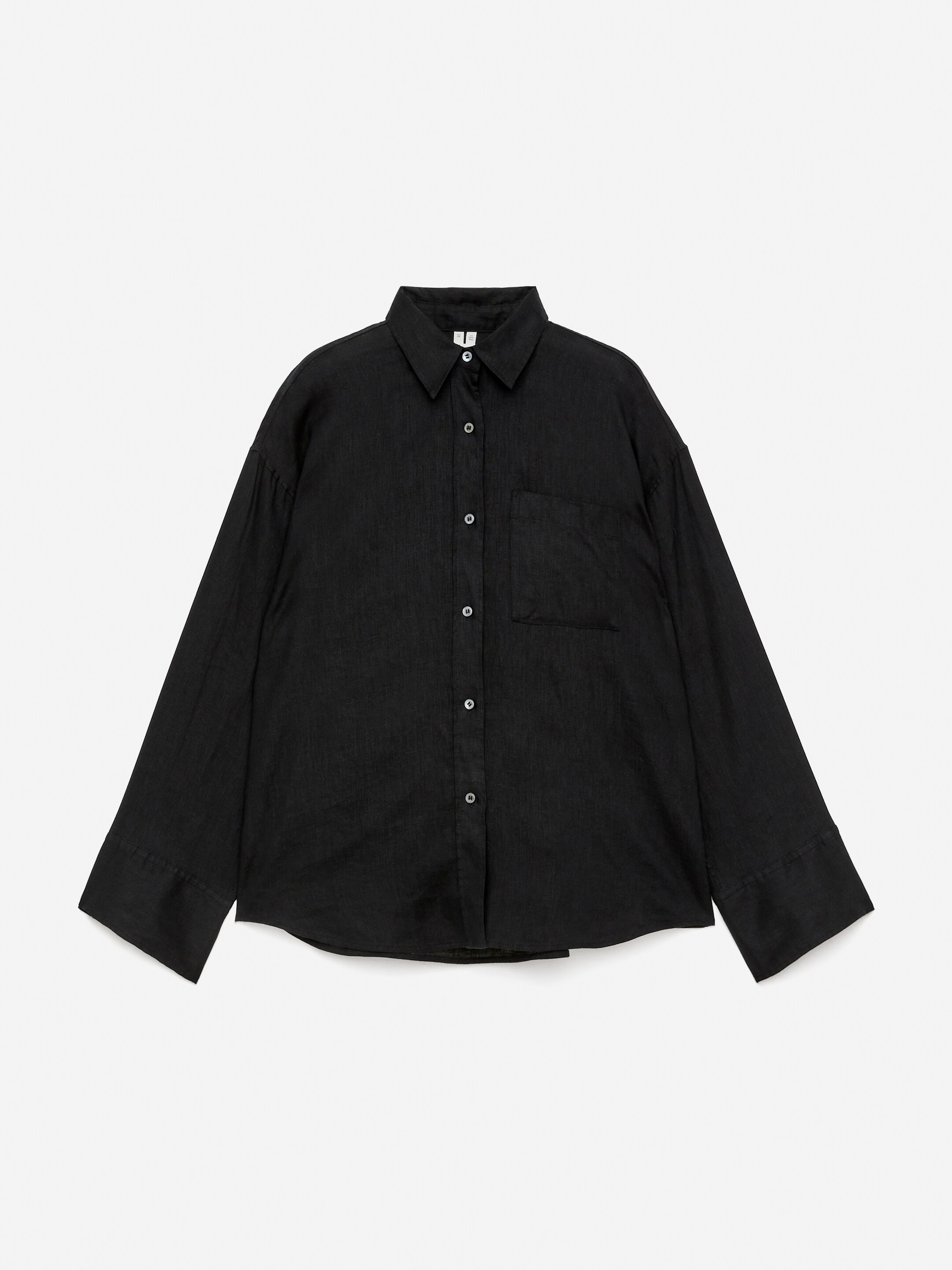 Zobrazit větší obrázek: Lněná košile - Black - ŽENY | H&M CZ 5