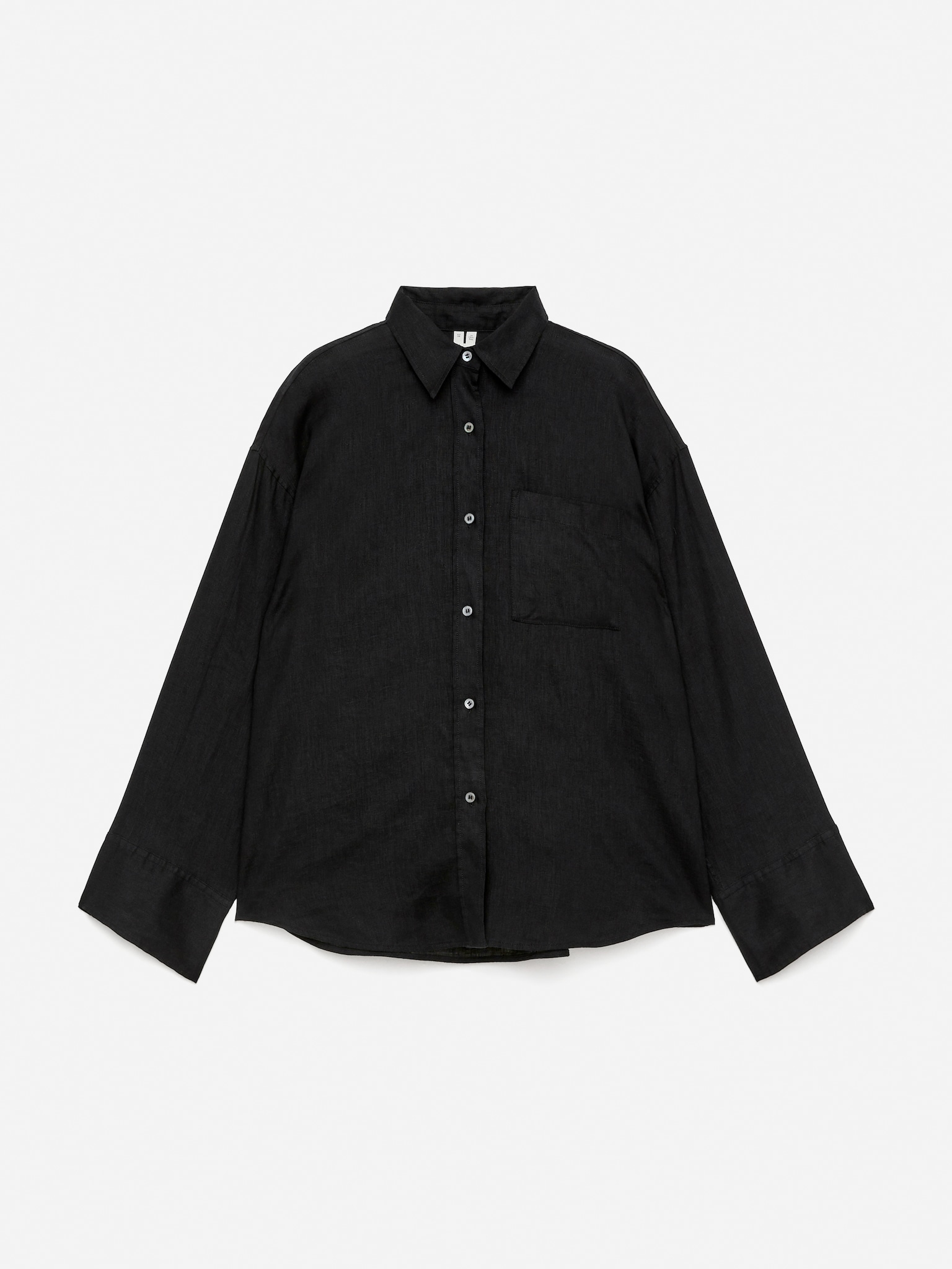Linen Shirt - Black - 2