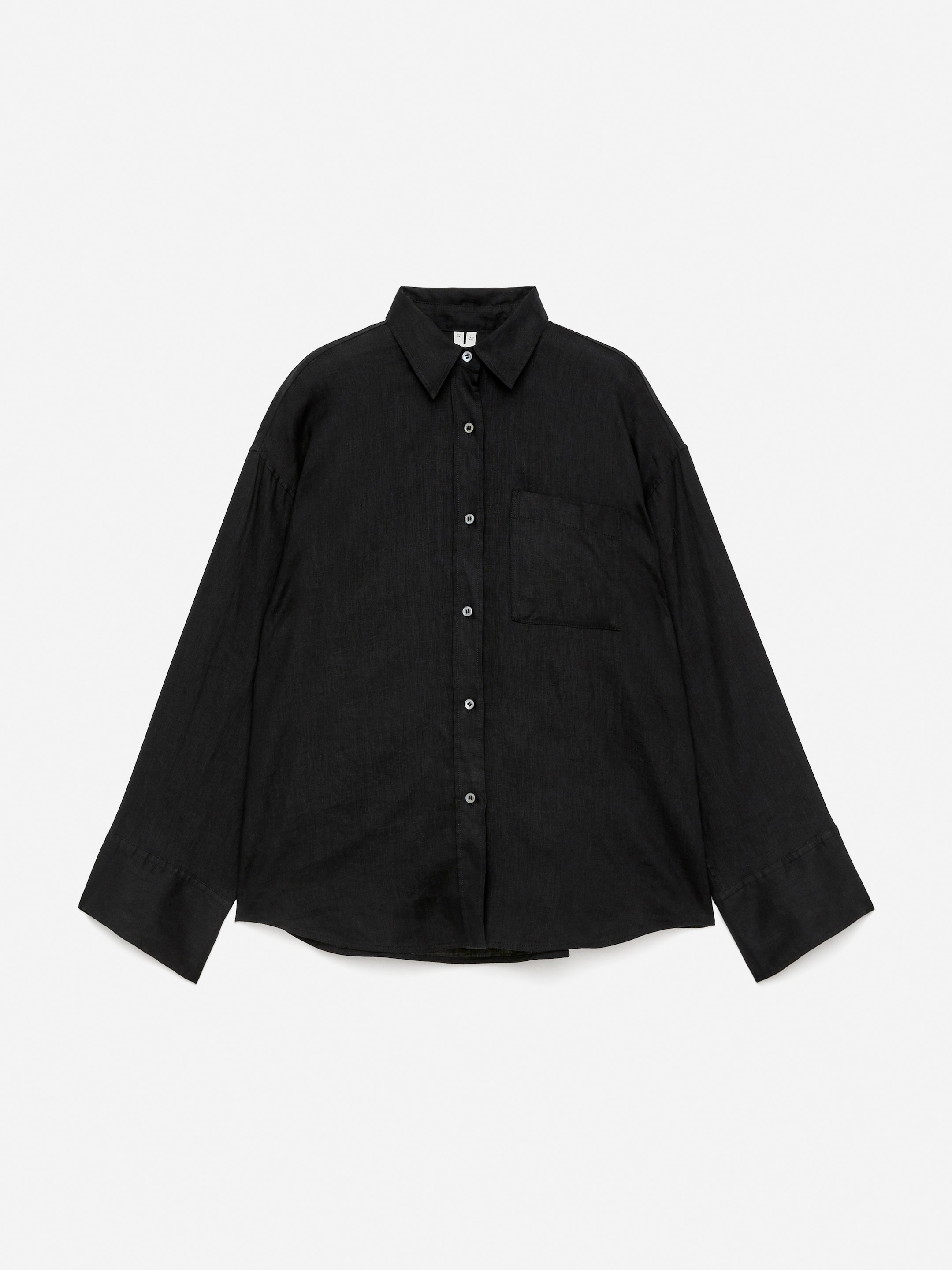 Linen Shirt-Black-15755