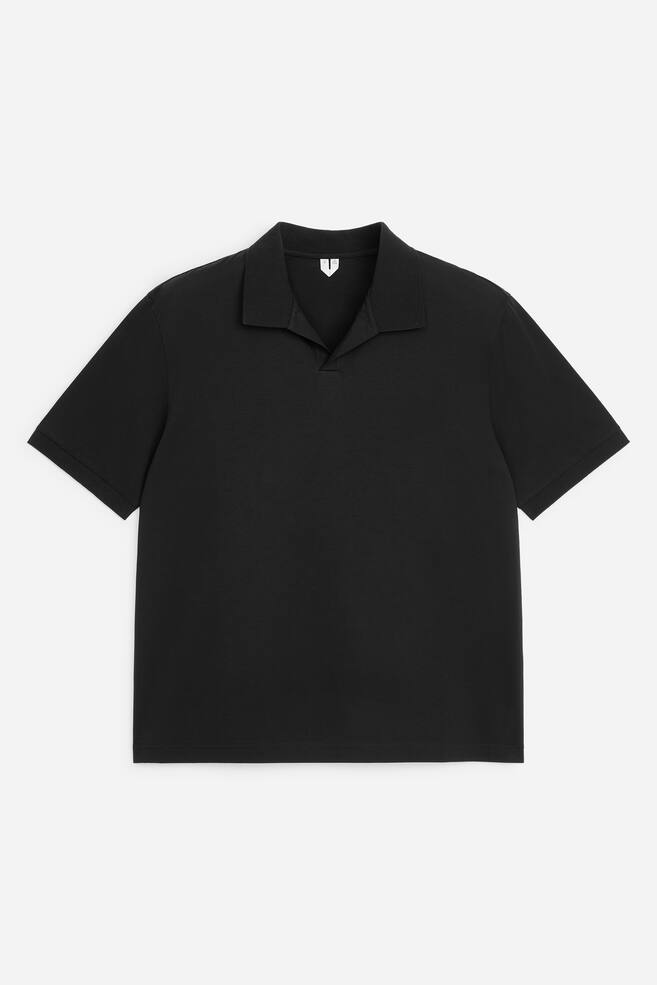 Short-Sleeve Polo Shirt - Black/White - 1