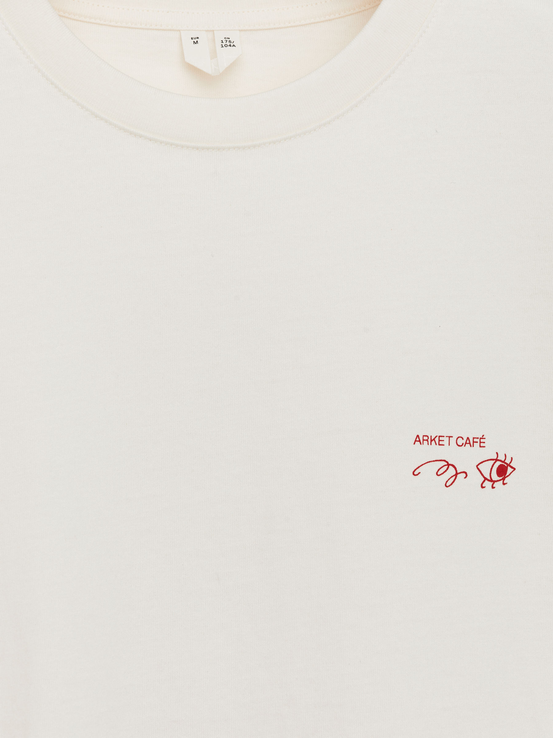 ARKET CAFÉ T-Shirt - Weiß - Loose Fit - Café - StillMedia/DescriptiveDetail - 3