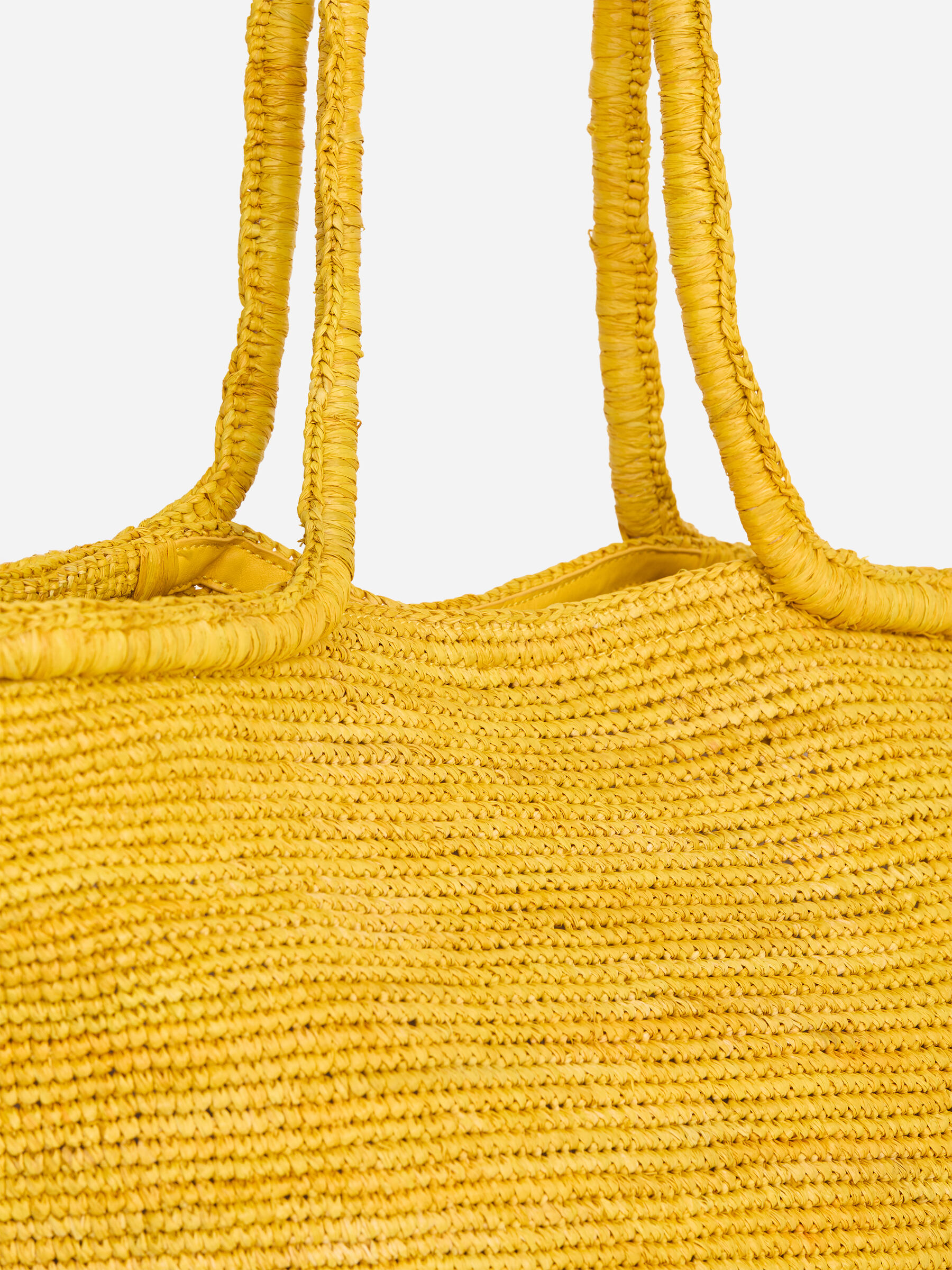 Raffia Tote Bag - Yellow - Women - StillMedia/DescriptiveDetail - 3