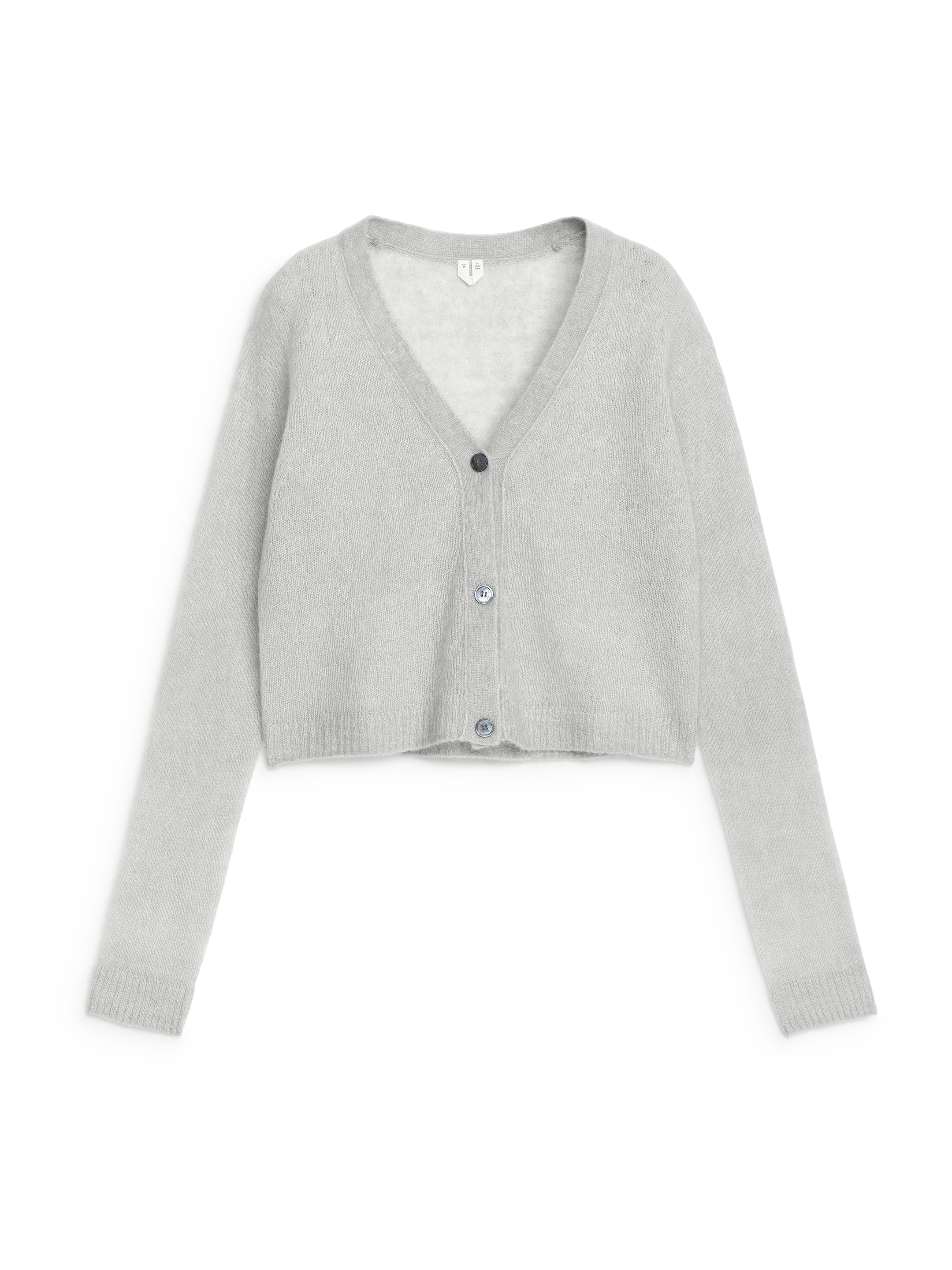 Visa större bild: Kofta i ull och mohair - Grå - DAM | H&M SE 1