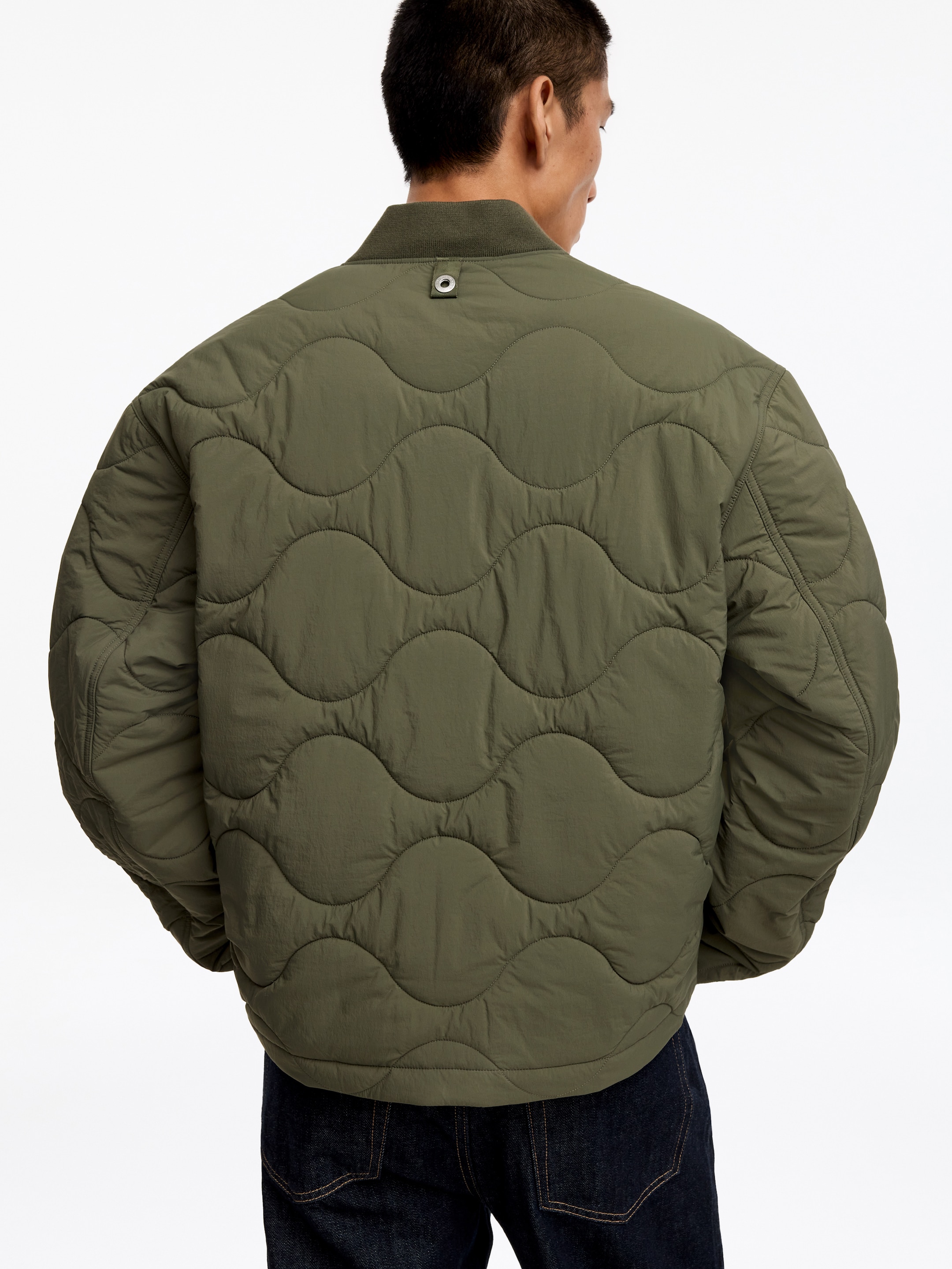 2-in-1 Quilted Liner Jacket - Khaki Green - Regular fit - men - StillMedia/Lookbook - 5