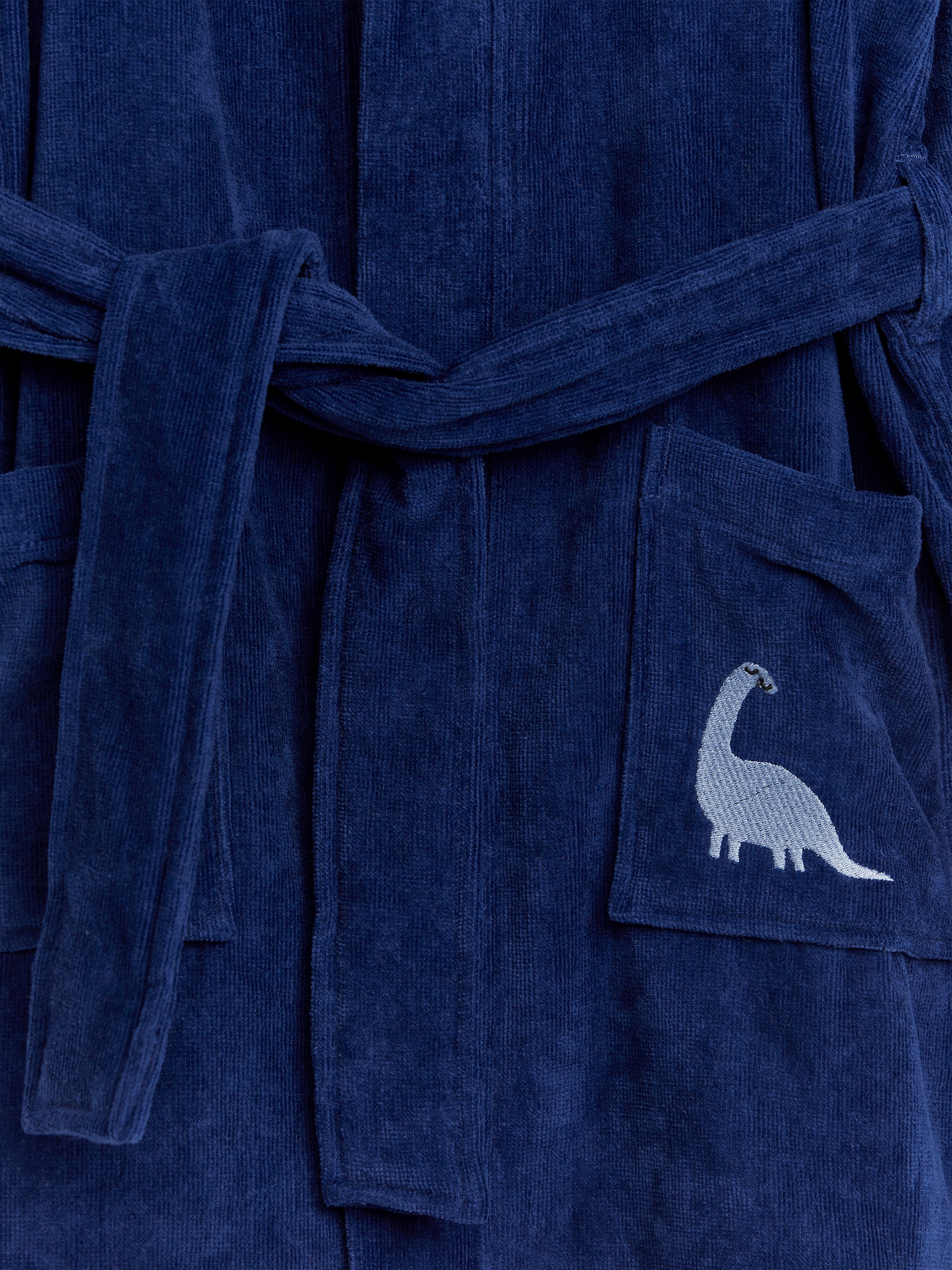 Badrock i frotté - Mörkblå/broderad dinosaurie - Regular fit - Children - StillMedia/DescriptiveDetail - 1