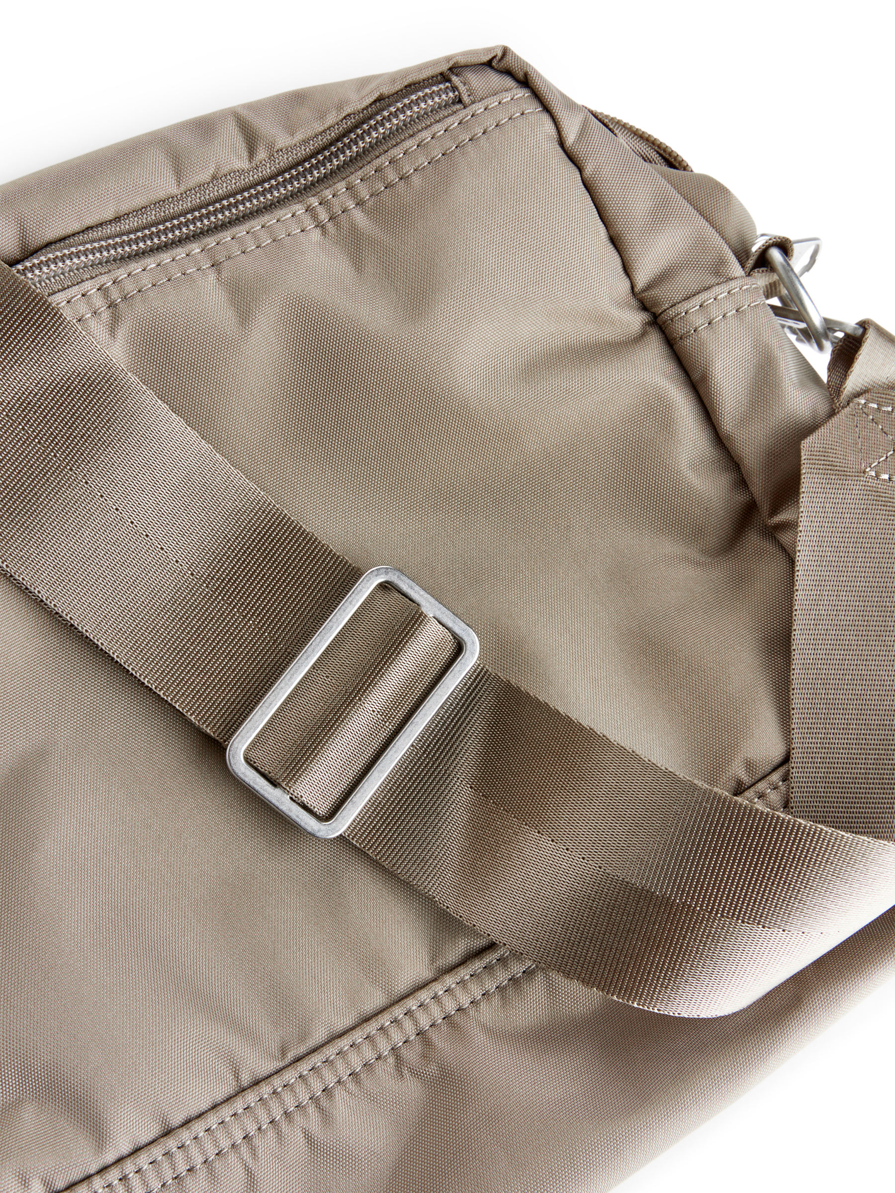 Schultertasche aus Nylon im A4-Format - Taupe - Reise - StillMedia/DescriptiveDetail - 4