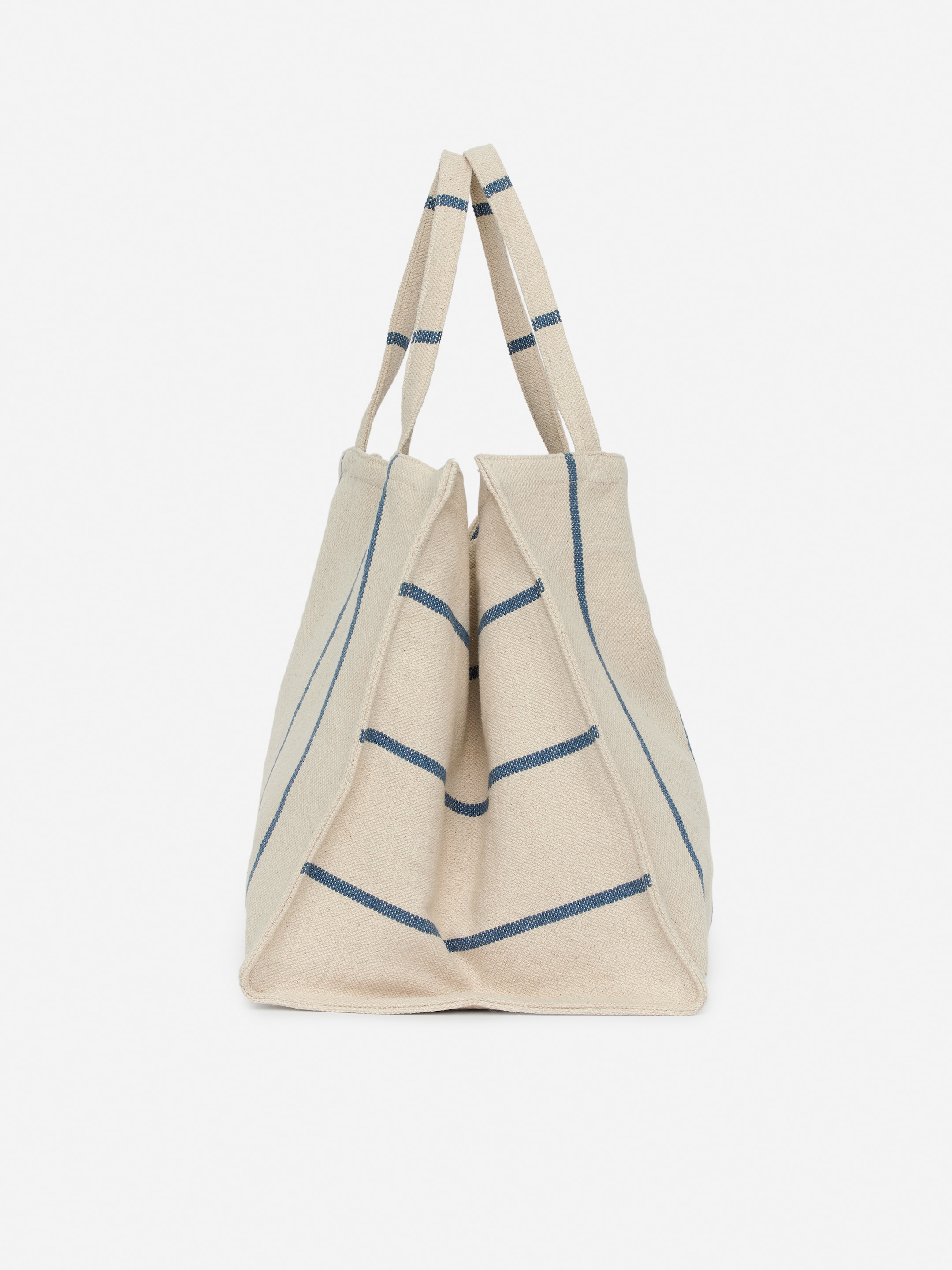 Größeres Bild anzeigen: Tragetasche aus Canvas - Beige/Blau - Home All | H&M AT 3