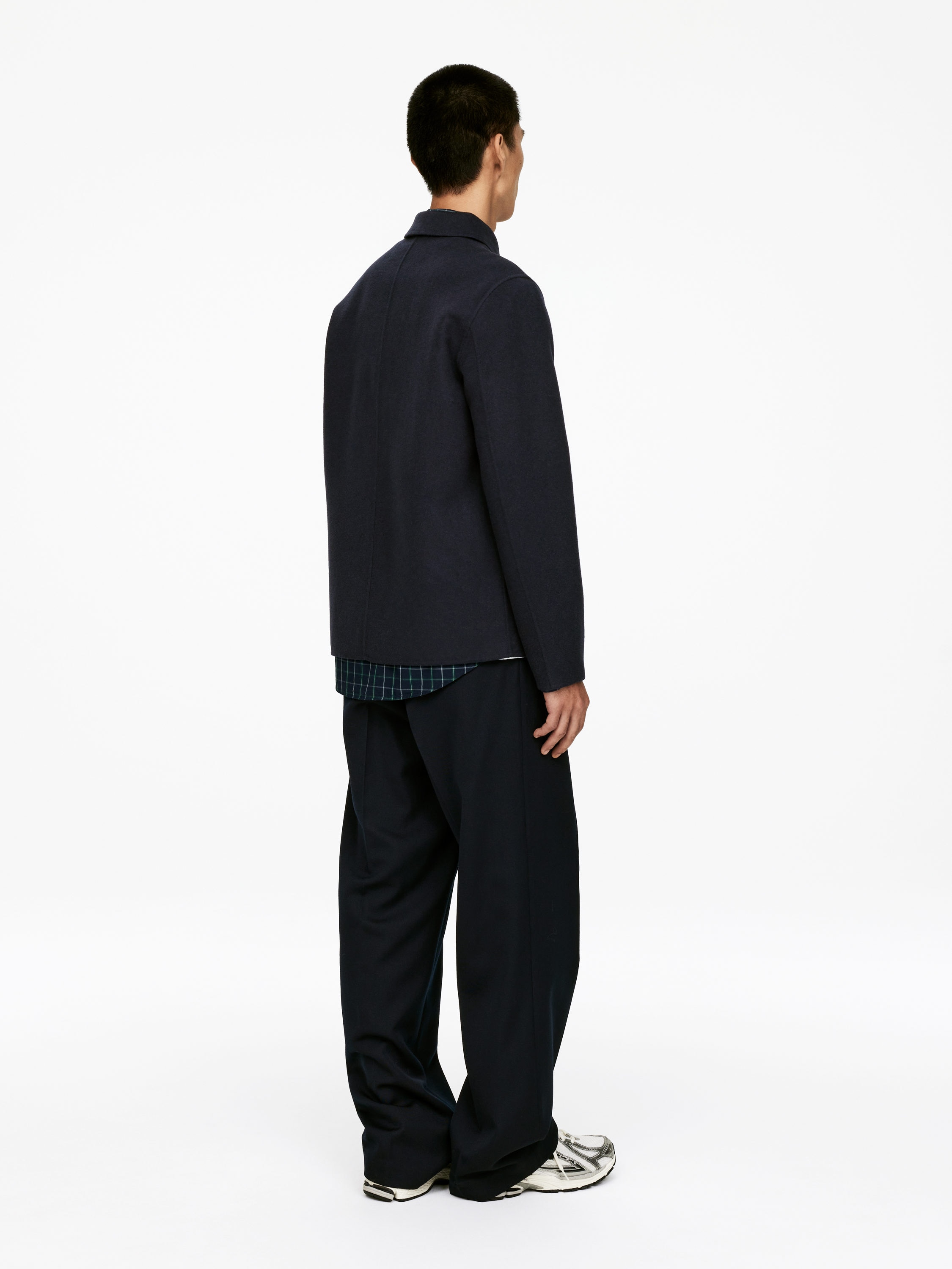 Doublé Wool Blend Shirt - Dark Blue - Regular fit - Men - StillMedia/Lookbook - 3