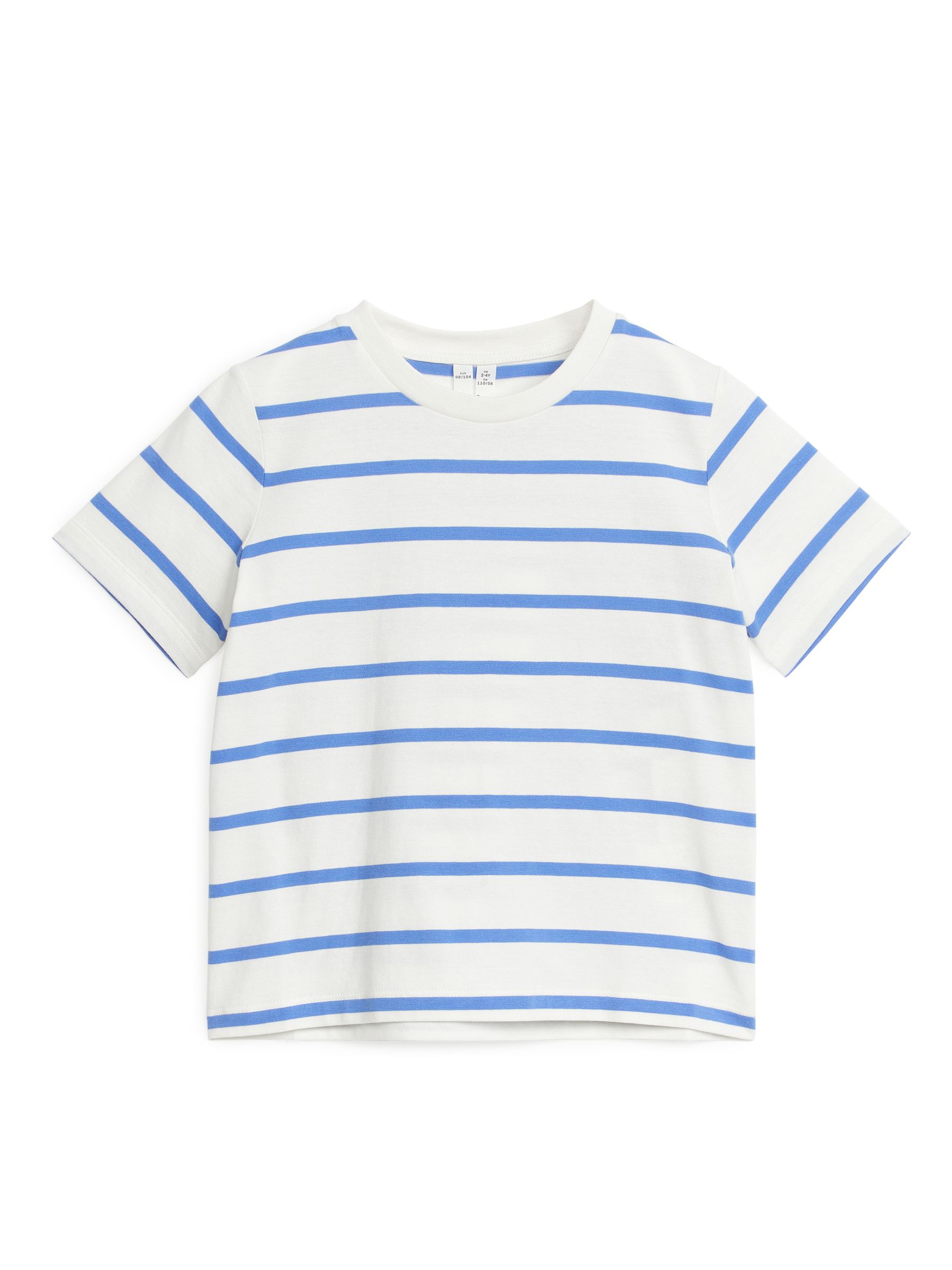 Stripe T-Shirt - White/Blue - Luźny fason - Children - StillMedia/DescriptiveStillLife - 2