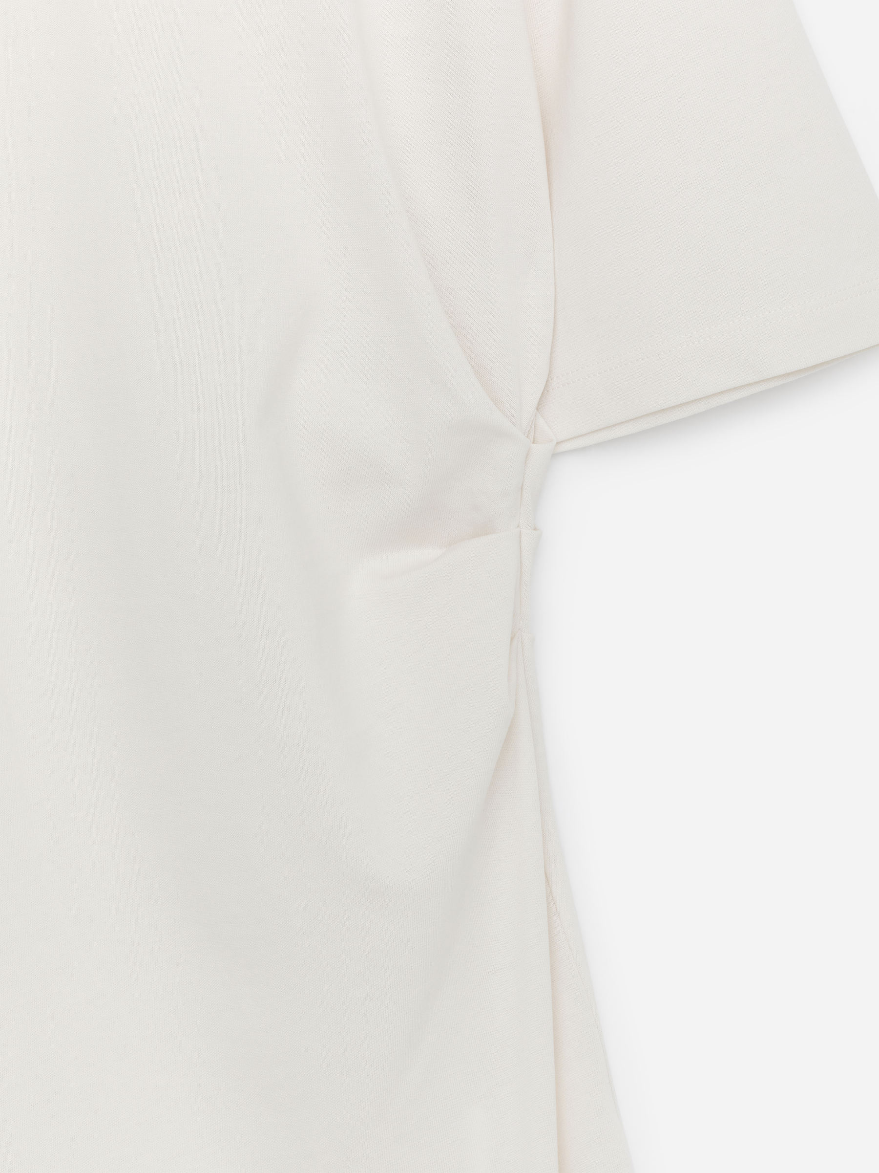 Drapiertes T-Shirt - Weiß - Regular Fit - Women - StillMedia/DescriptiveStillLife - 2