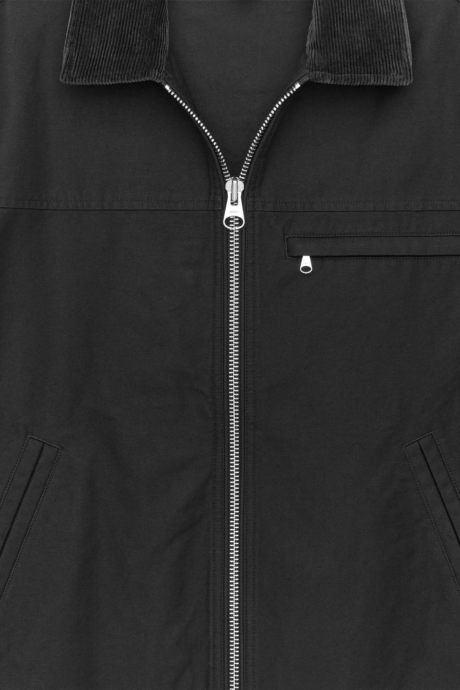 Veste en toile de coton - Noir/Bleu foncé - 4