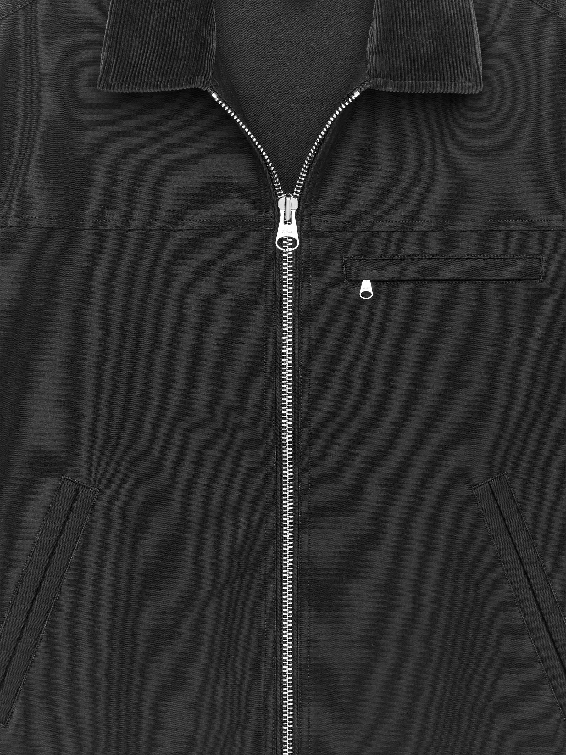Jacka i bomullscanvas - Svart - Relaxed fit - Men - StillMedia/DescriptiveDetail - 2