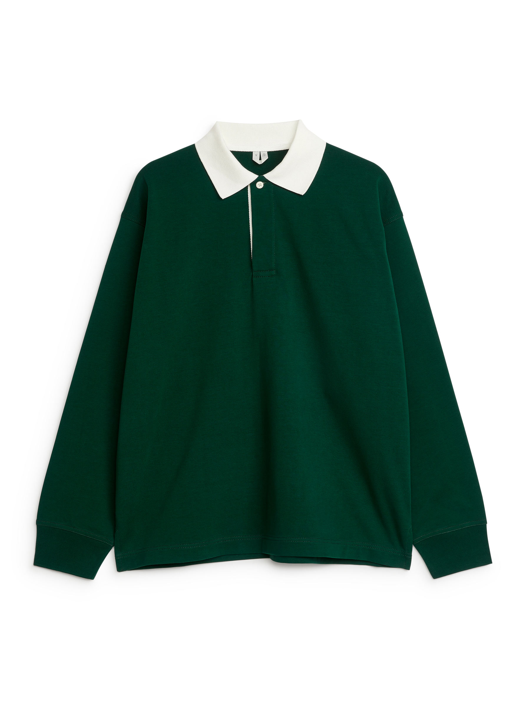 Rugby Shirt - Dark Green/Off White - Relaxed fit - Men - StillMedia/DescriptiveStillLife - 2