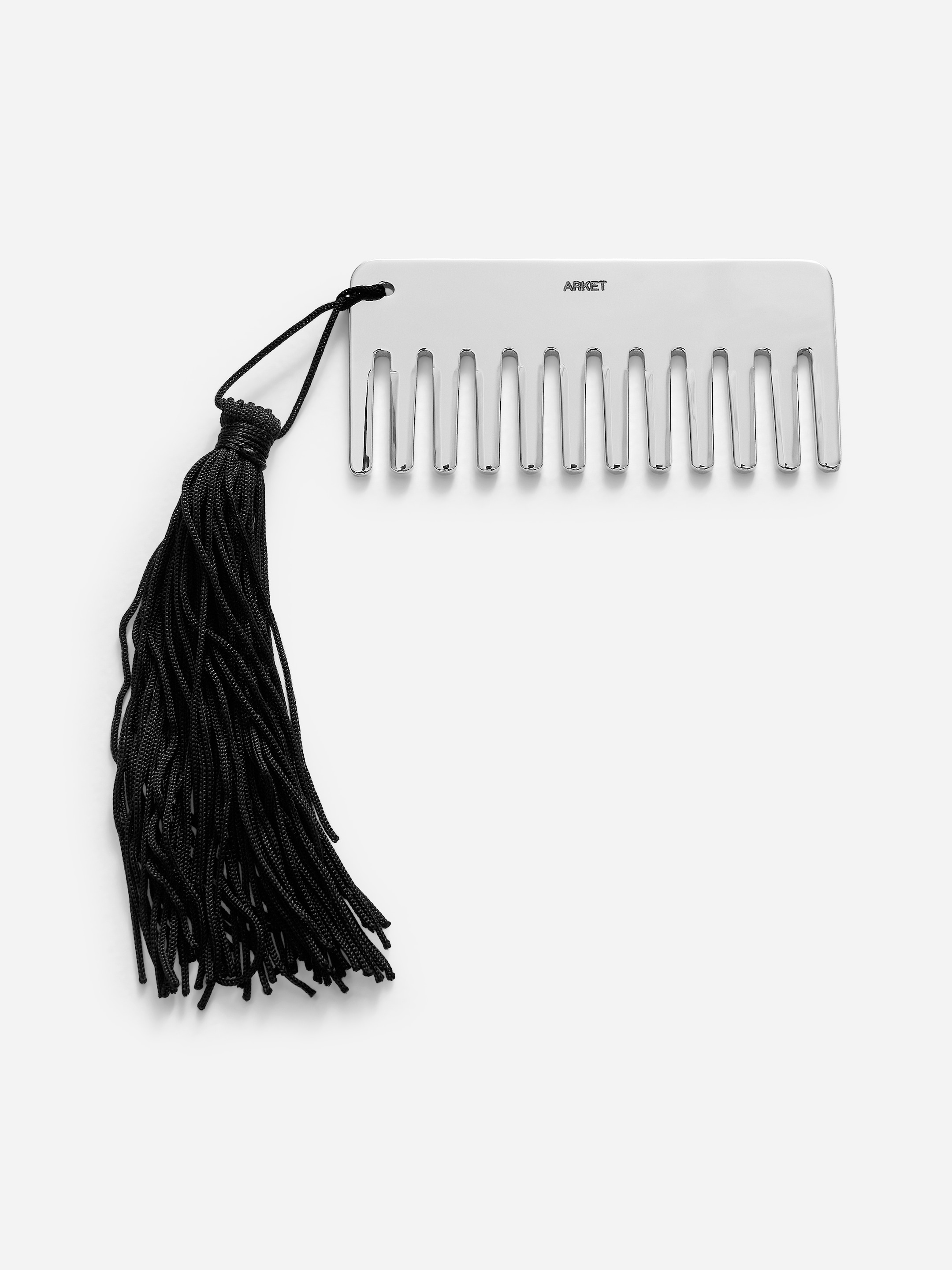 Brass Hair Comb-#DFDEDE-17529
