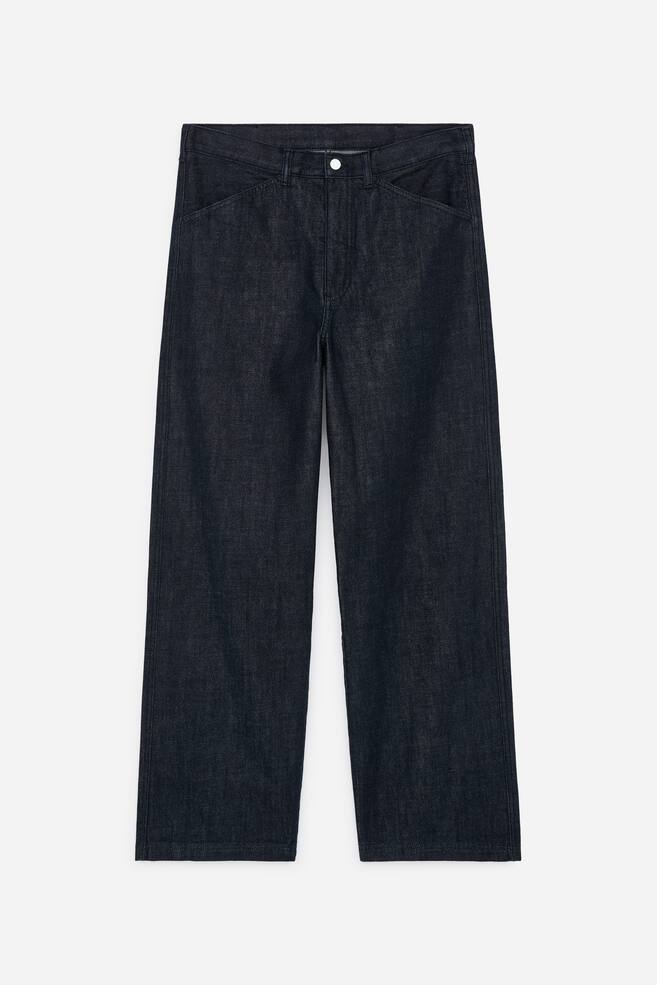 Wide Utility Jeans - Dark blue - 1