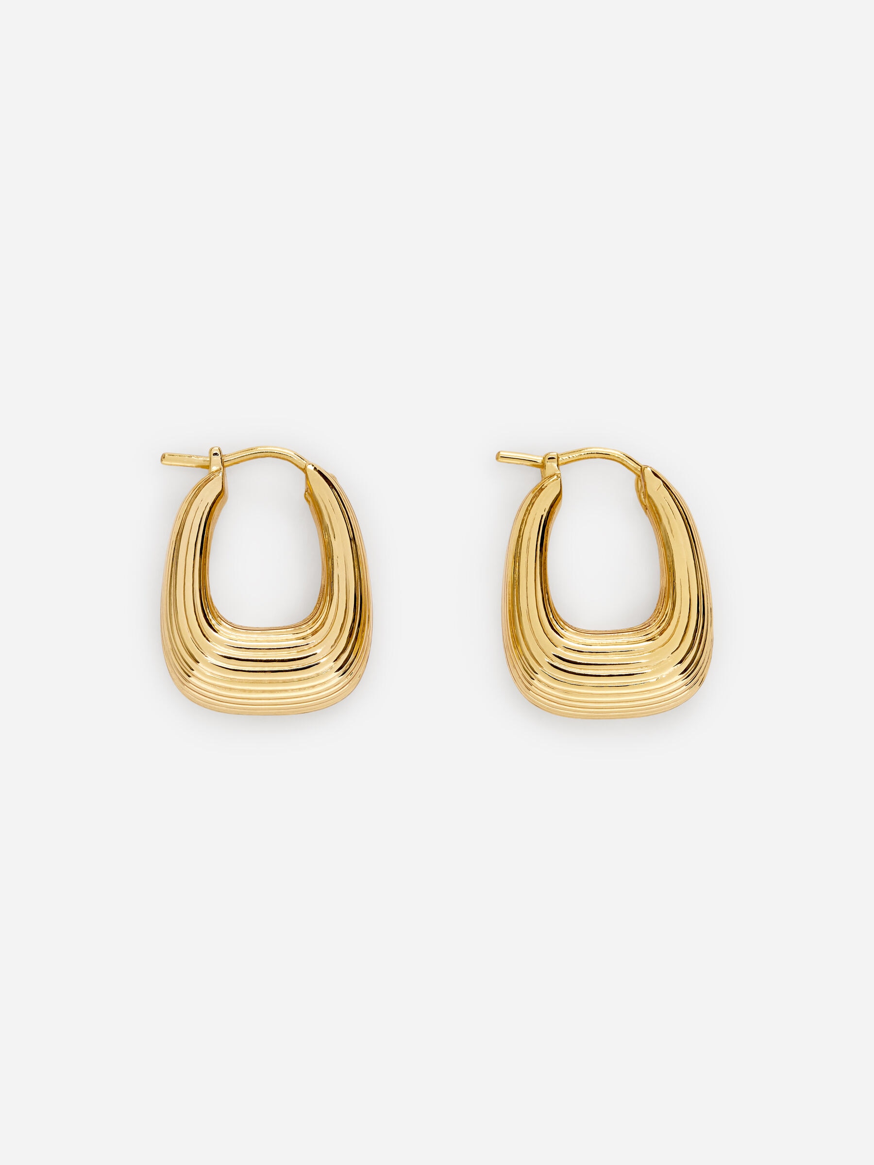 Pendientes de aro dorados con pliegues-#F1EAB9-19032