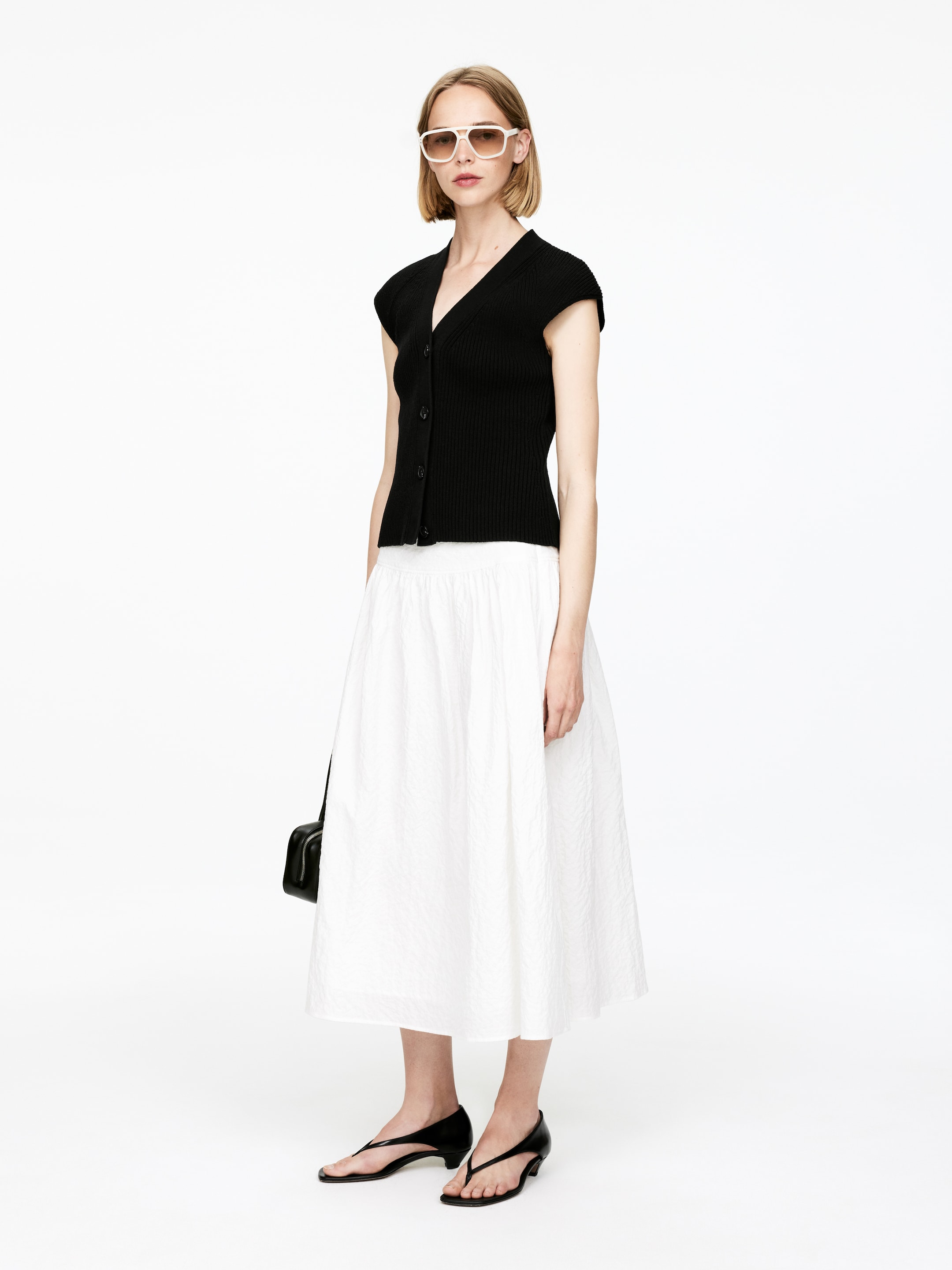 Visualizza immagine più grande: Gonna in seersucker - Bianco sporco - DONNA | H&M IT 3