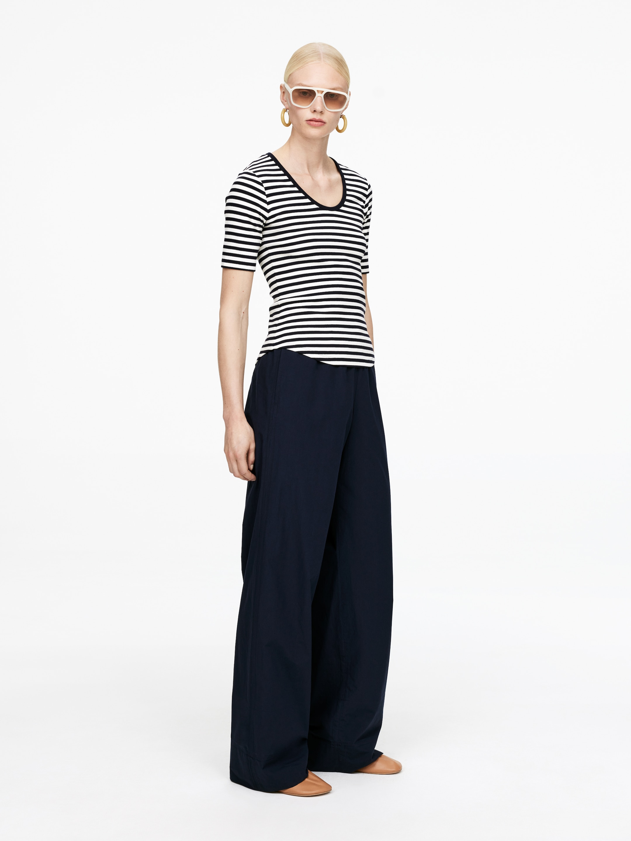 Se større billede: Bomuldsbukser - Mørkeblå - DAME | H&M DK 3