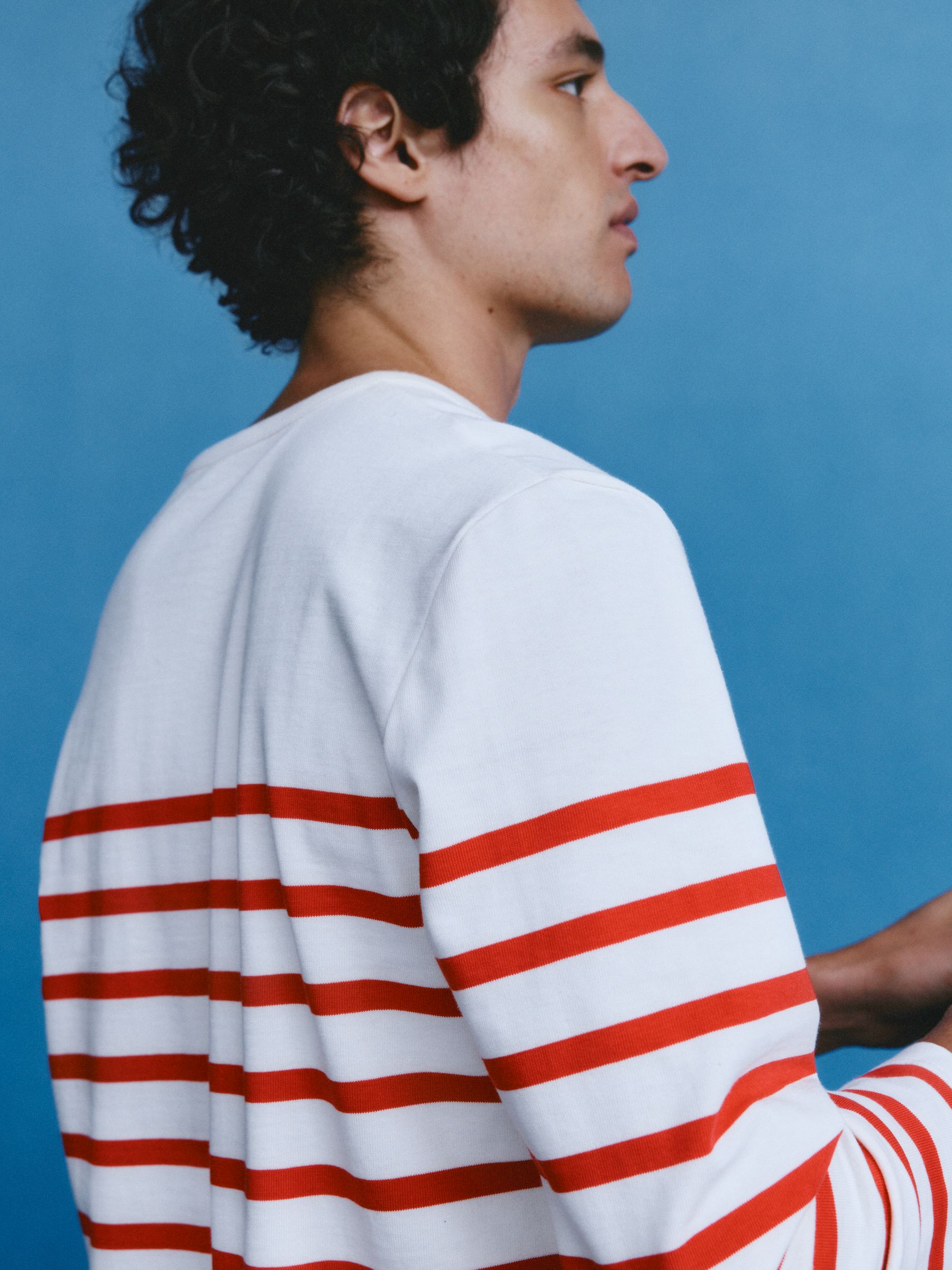 Long-Sleeve T-Shirt - Red/White - Regular fit - Men - StillMedia/Environmental - 1