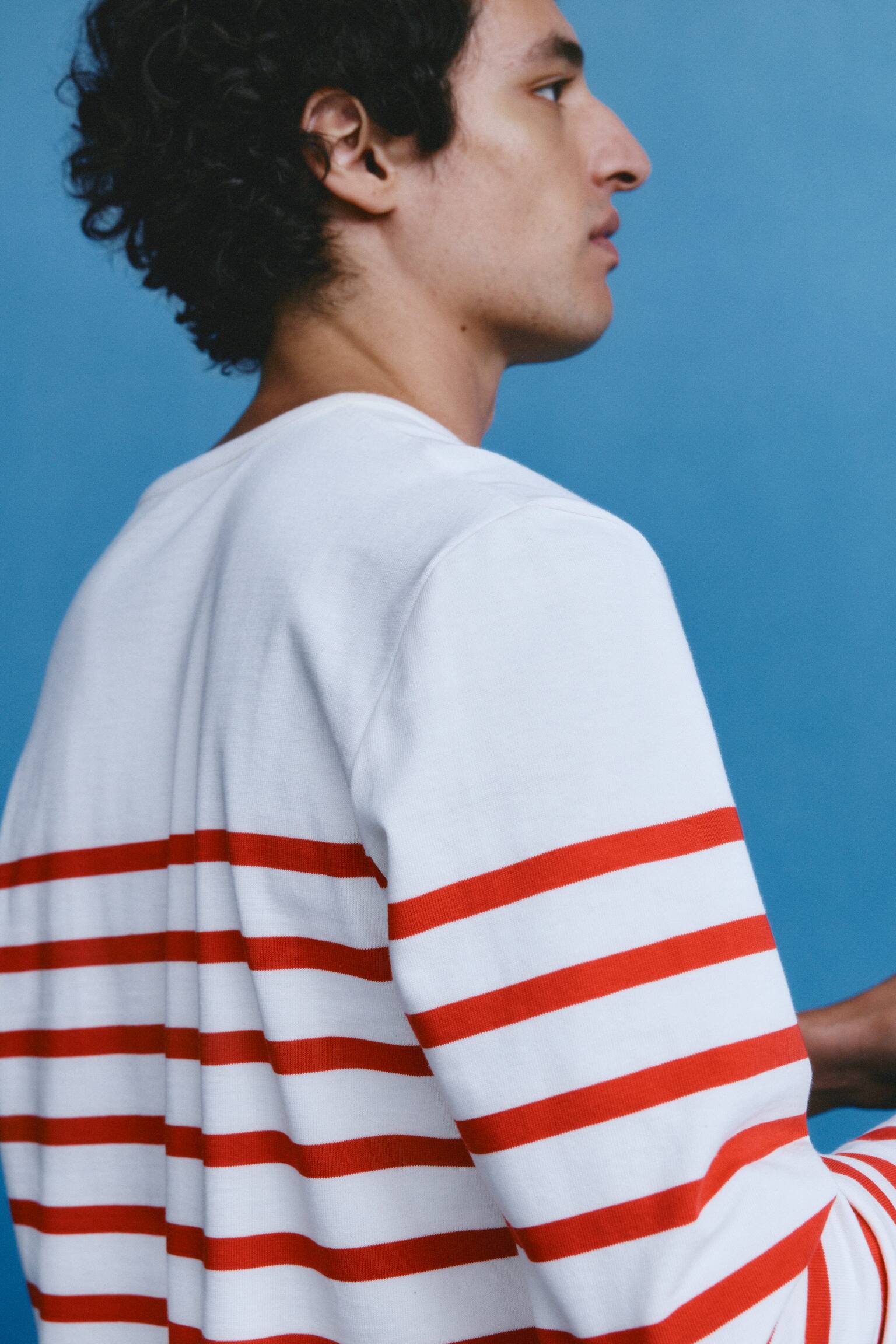 Langarmshirt - Rot/Weiß/Cremeweiß/Dunkelblau - 5