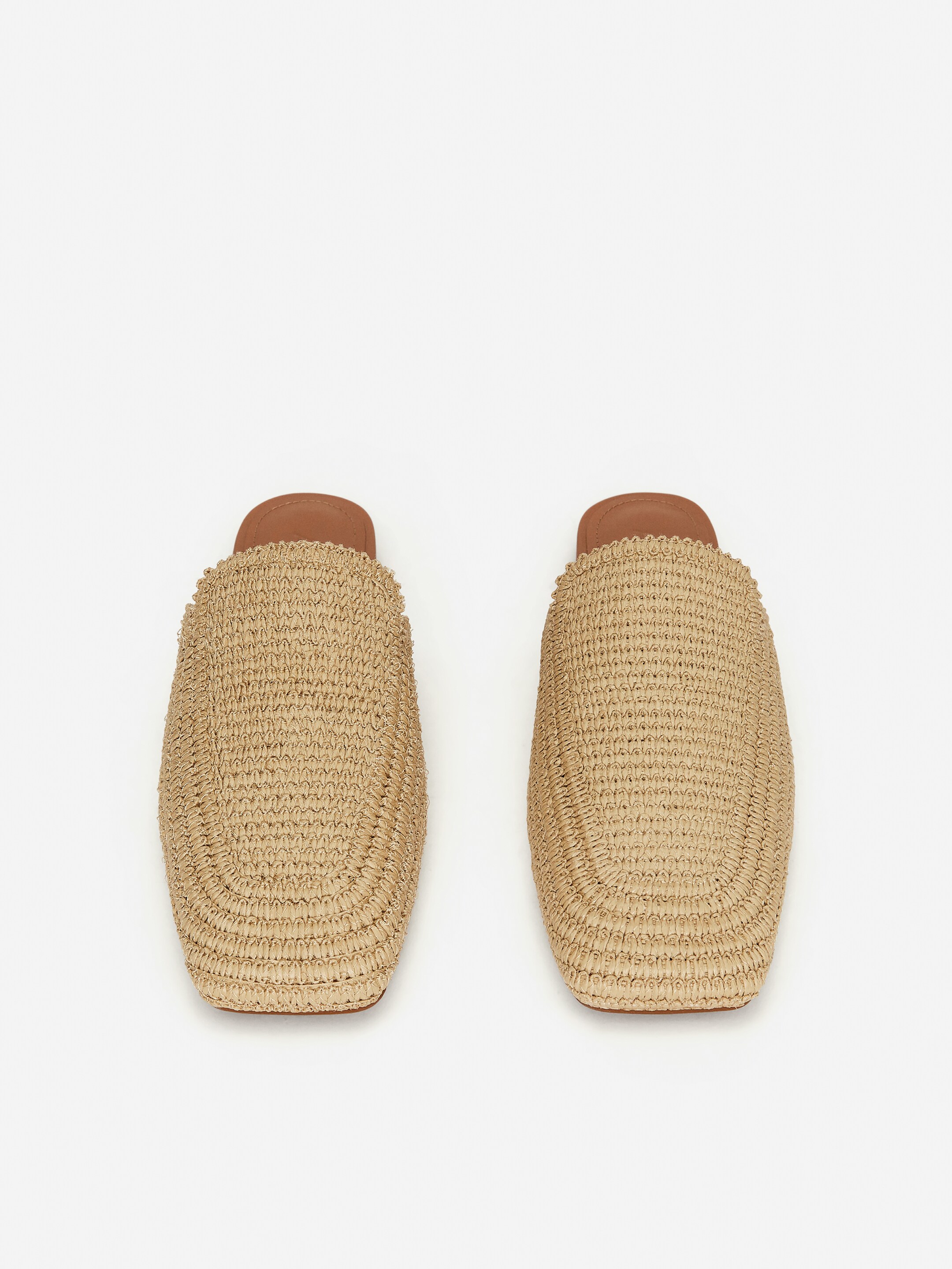Agrandir l'image: Mules plates en paille - Beige clair - FEMME | H&M FR 2