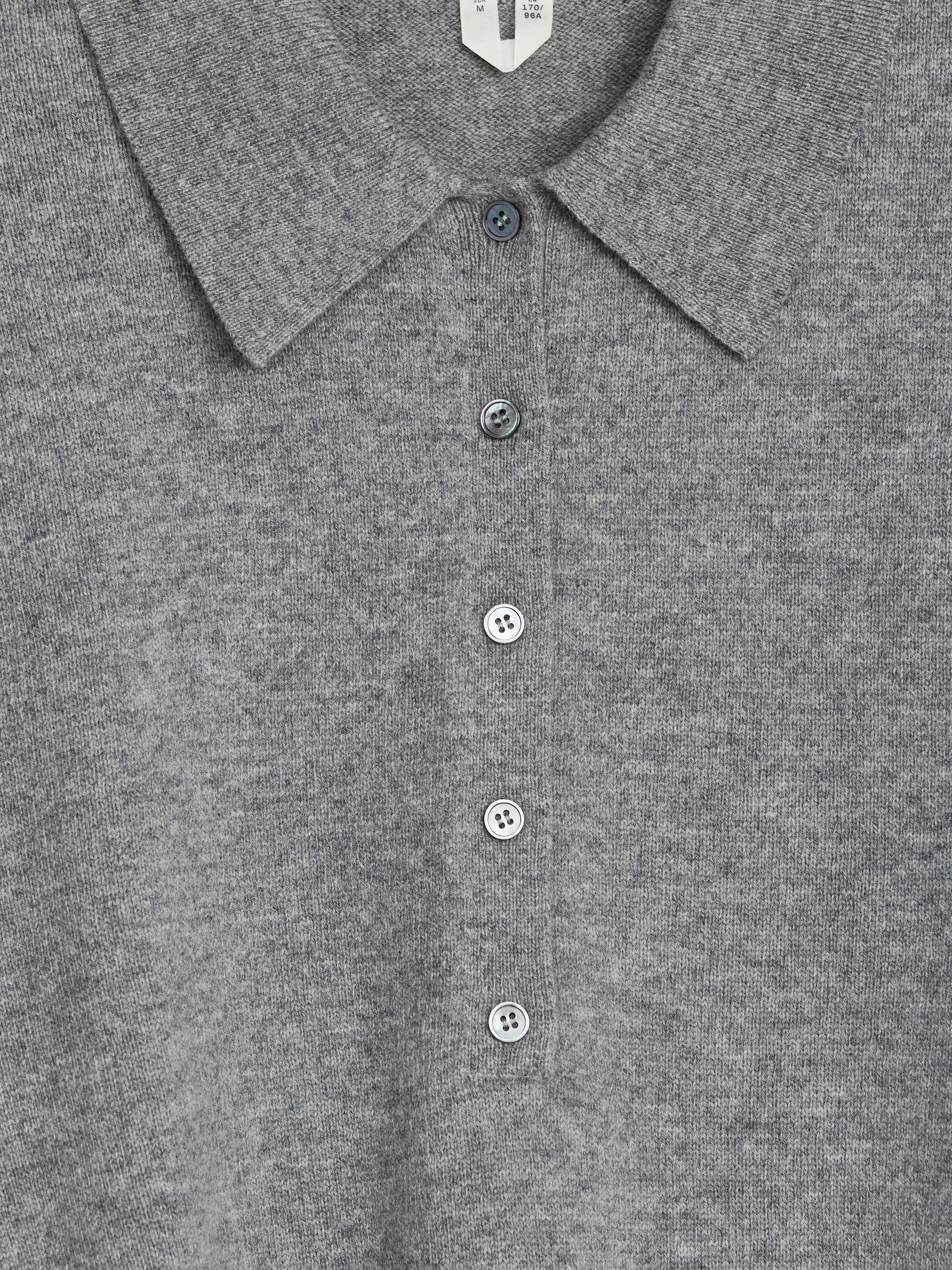 Wełniany sweter polo - Szary - Luźny fason - Women - StillMedia/DescriptiveDetail - 2
