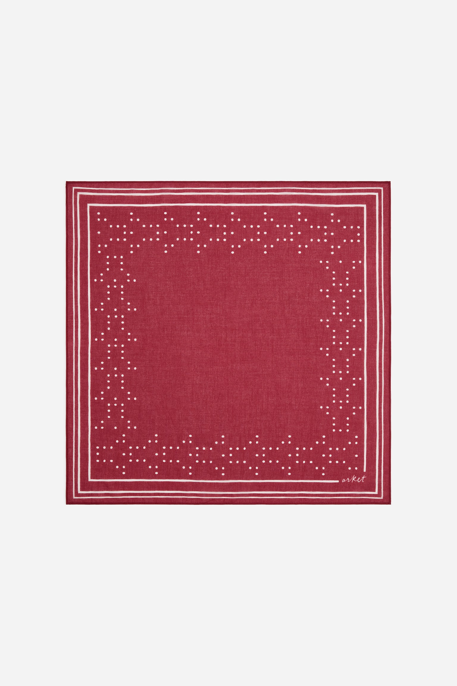 Bandana de algodão - Vermelho/branco/Azul/Xadrez - 1