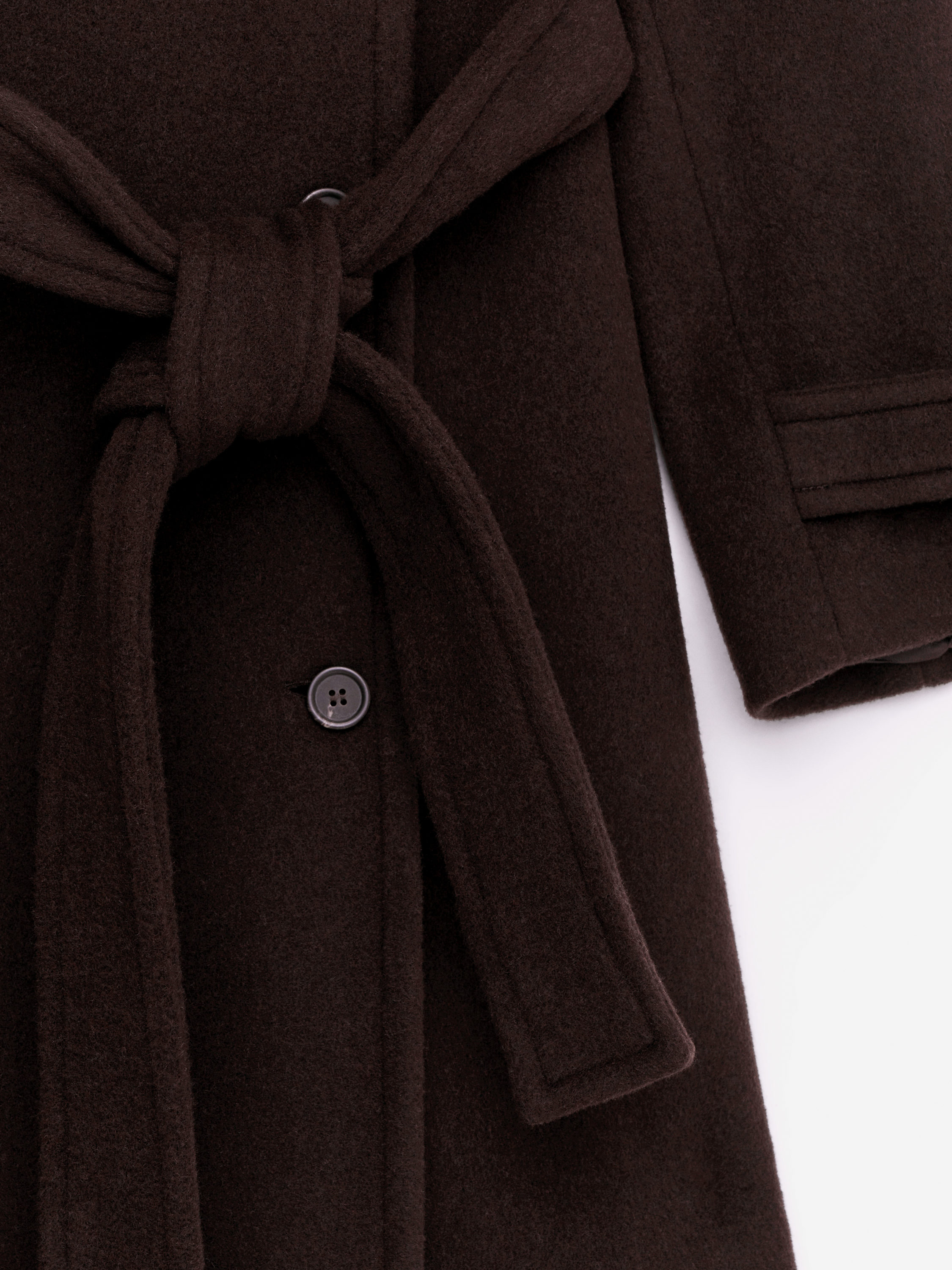 Oversized Wool-Blend Coat - Dark Brown - Oversized - Women - StillMedia/DescriptiveDetail - 3