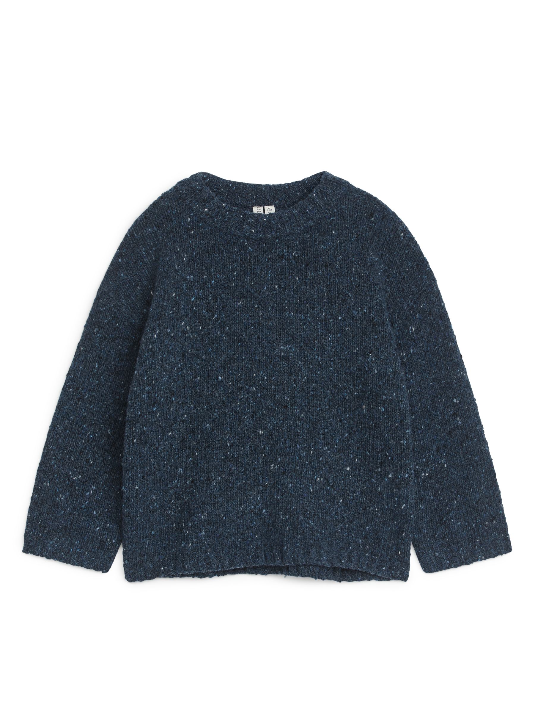 Pullover aus Noppenwollmischung - dunkelblau/Farbsprenkel - Regular Fit - Kinder - StillMedia/DescriptiveStillLife - 1